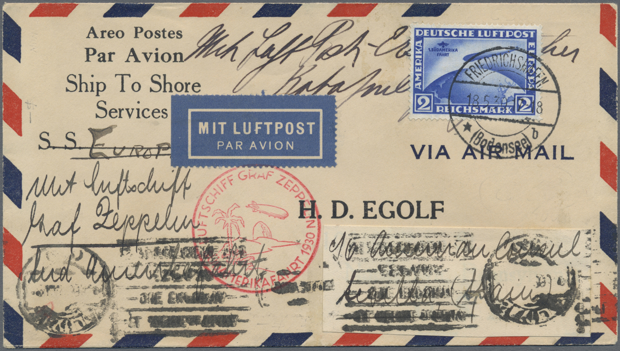 Lot 03138 - zeppelinpost deutschland  -  Auktionshaus Christoph Gärtner GmbH & Co. KG 57th AUCTION - Day 2