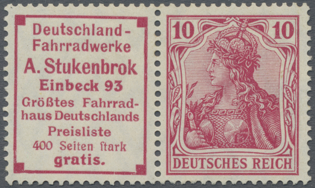 Lot 05261 - Deutsches Reich - Zusammendrucke - Auktionshaus Christoph Gärtner GmbH & Co. KG 57th AUCTION - Day 3 Lot 05261 - Deutsches Reich - Zusammendrucke - Auktionshaus Christoph Gärtner GmbH & Co. KG 57th AUCTION - Day 3