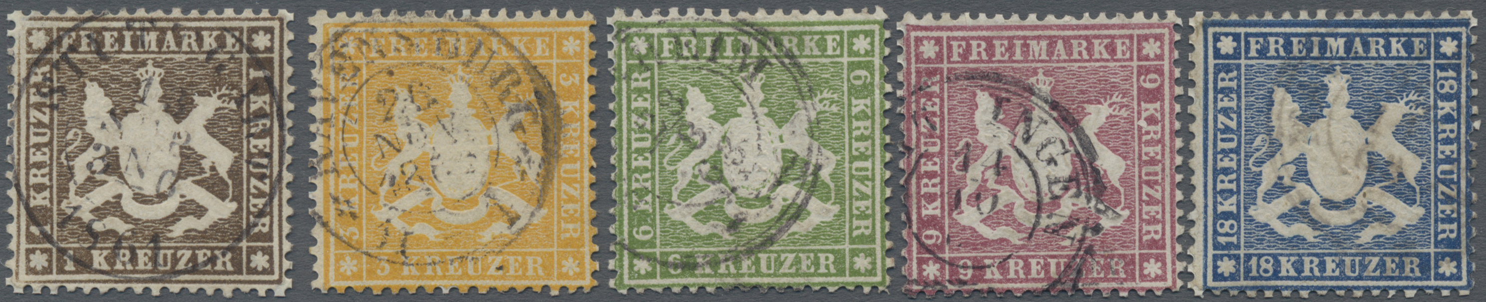 Lot 04843 - Württemberg - Marken und Briefe  -  Auktionshaus Christoph Gärtner GmbH & Co. KG 57th AUCTION - Day 3