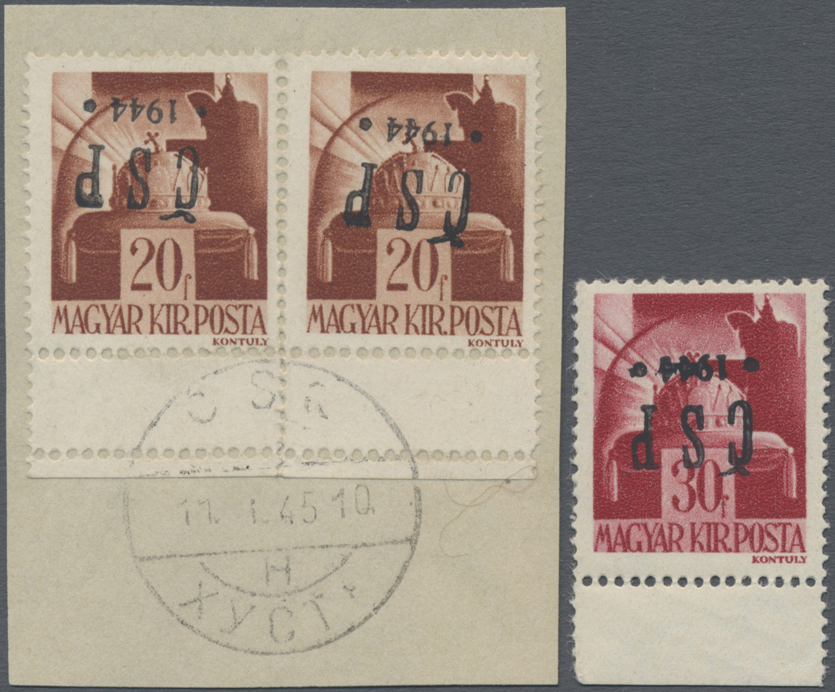 Lot 03542 - Karpaten-Ukraine - Ausgabe Chust - Auktionshaus Christoph Gärtner GmbH & Co. KG 57th AUCTION - Day 2 Lot 03542 - Karpaten-Ukraine - Ausgabe Chust - Auktionshaus Christoph Gärtner GmbH & Co. KG 57th AUCTION - Day 2