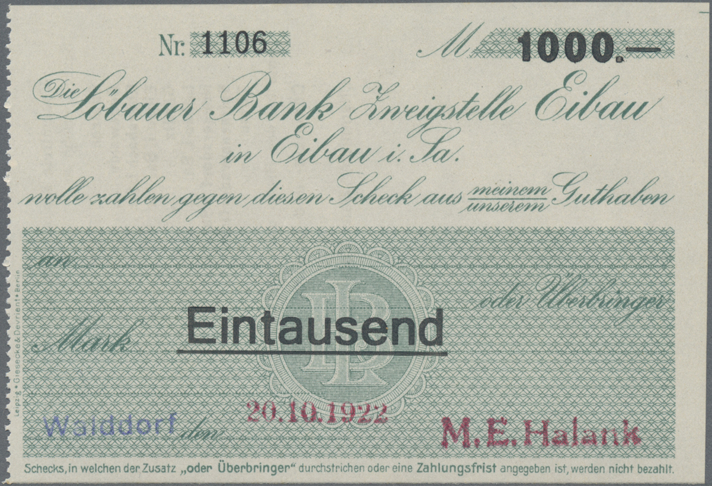 Lot 14731 - Deutschland - Notgeld - Sachsen | Banknoten  -  Auktionshaus Christoph Gärtner GmbH & Co. KG 53rd AUCTION - Day 6 Coins/Banknotes