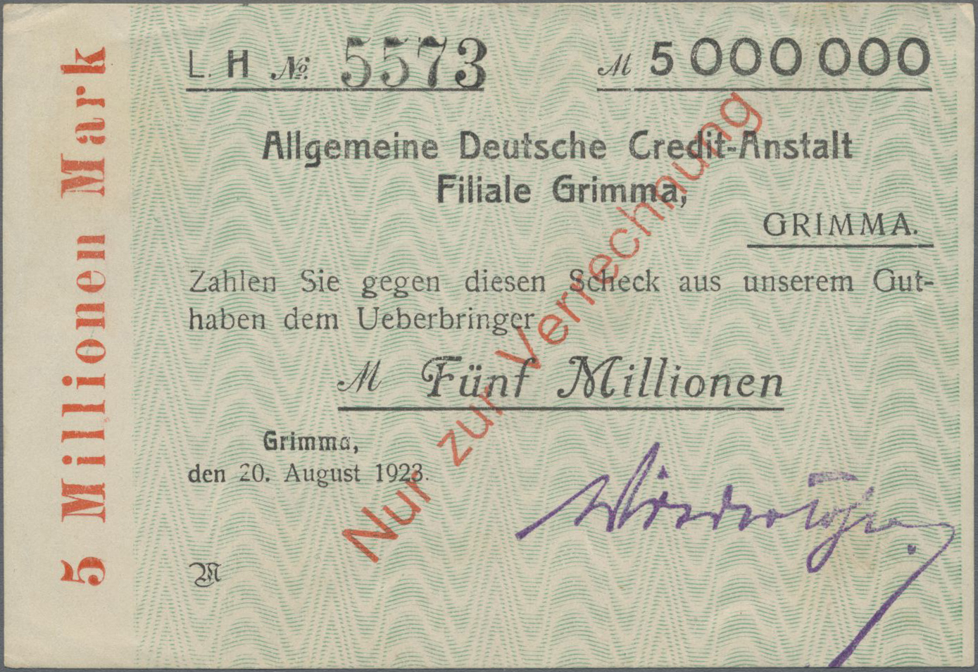 Lot 14740 - Deutschland - Notgeld - Sachsen | Banknoten  -  Auktionshaus Christoph Gärtner GmbH & Co. KG 53rd AUCTION - Day 6 Coins/Banknotes