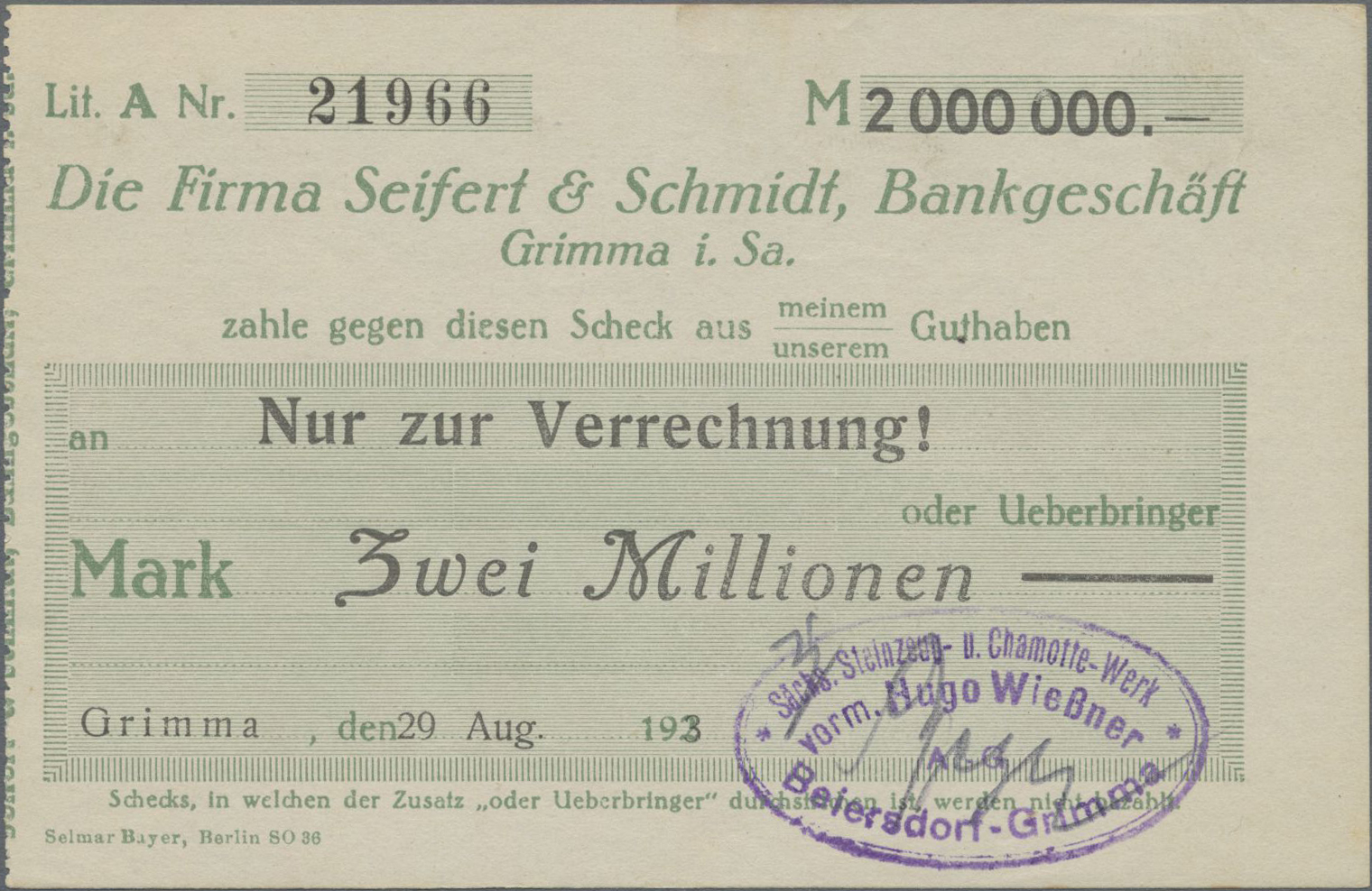 Lot 14741 - Deutschland - Notgeld - Sachsen | Banknoten  -  Auktionshaus Christoph Gärtner GmbH & Co. KG 53rd AUCTION - Day 6 Coins/Banknotes