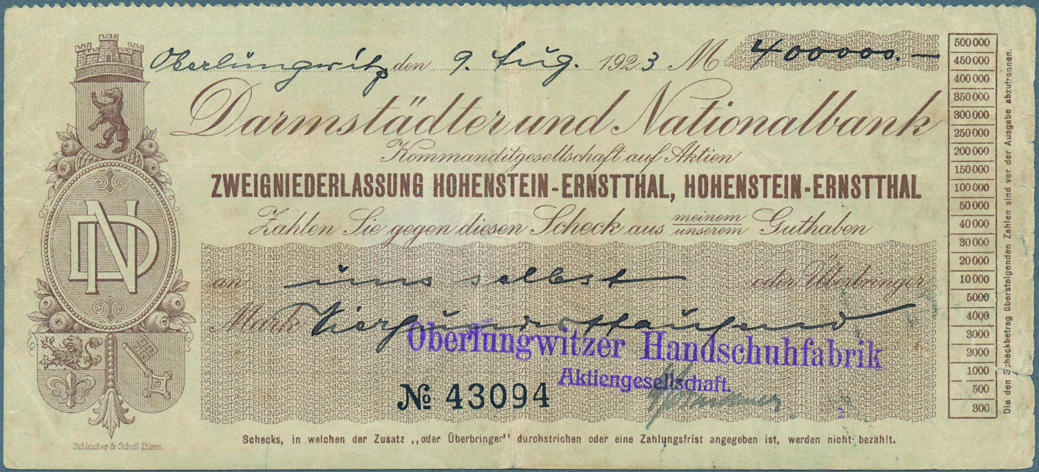 Lot 14750 - Deutschland - Notgeld - Sachsen | Banknoten  -  Auktionshaus Christoph Gärtner GmbH & Co. KG 53rd AUCTION - Day 6 Coins/Banknotes