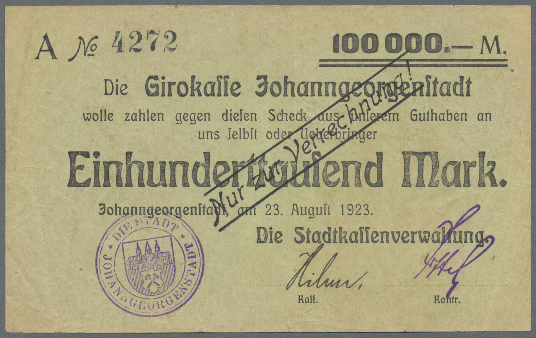 Lot 14753 - Deutschland - Notgeld - Sachsen | Banknoten  -  Auktionshaus Christoph Gärtner GmbH & Co. KG 53rd AUCTION - Day 6 Coins/Banknotes