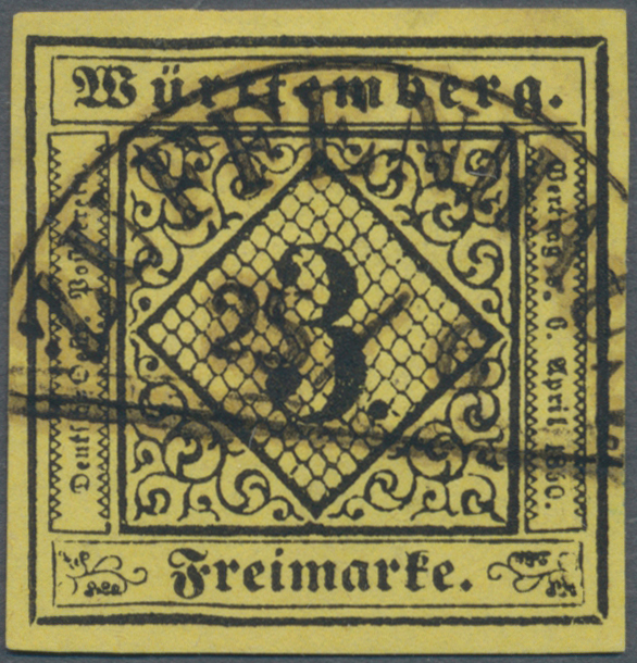 Lot 04535 - Württemberg - Marken und Briefe  -  Auktionshaus Christoph Gärtner GmbH & Co. KG 58th AUCTION - Day 2