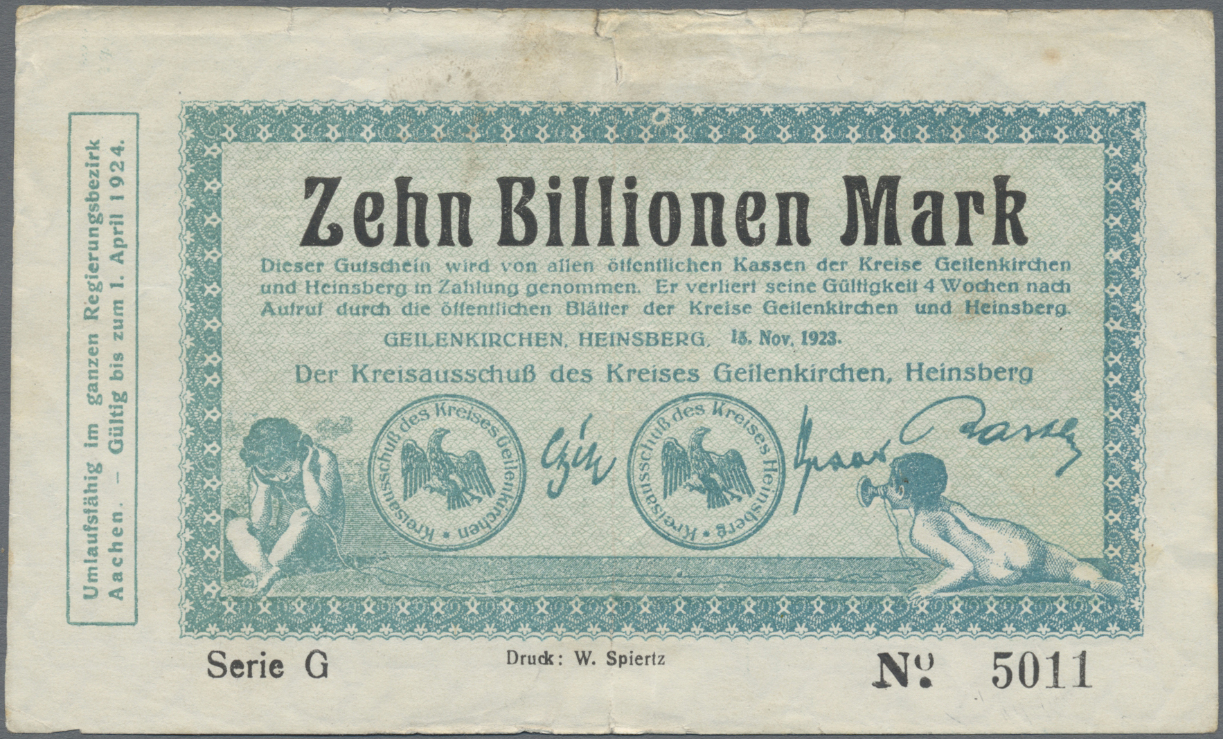 Lot 14709 - Deutschland - Notgeld - Rheinland | Banknoten  -  Auktionshaus Christoph Gärtner GmbH & Co. KG 53rd AUCTION - Day 6 Coins & Banknotes