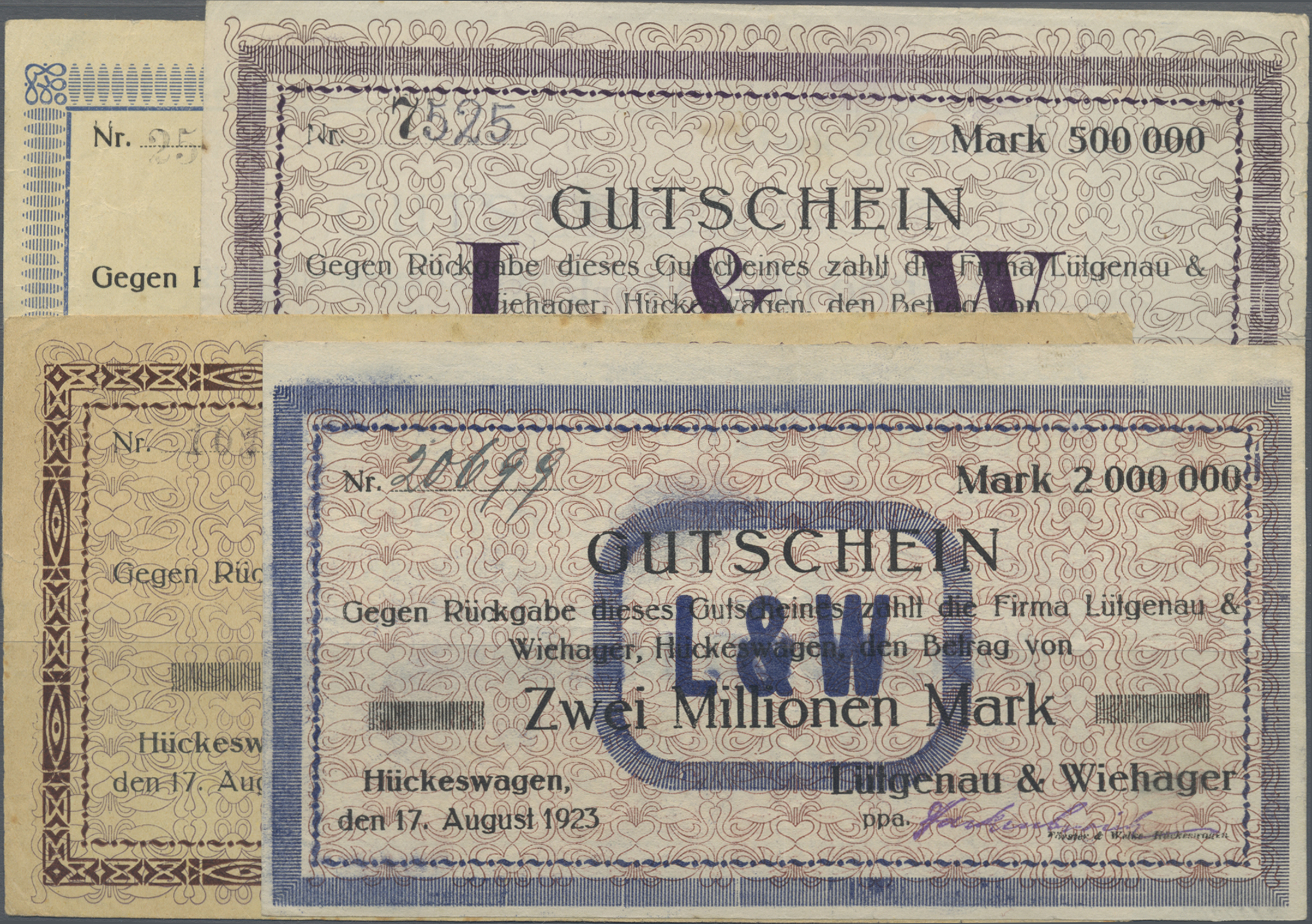 Lot 00747 - Deutschland - Notgeld - Rheinland | Banknoten  -  Auktionshaus Christoph Gärtner GmbH & Co. KG 56th AUCTION - Day 1