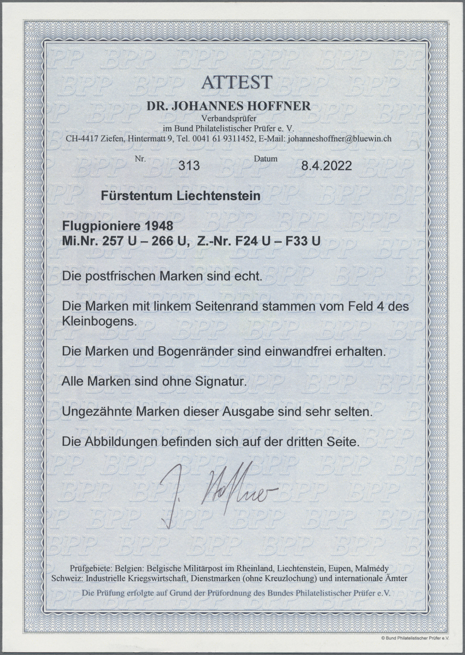 Lot 4006 - Liechtenstein  -  Auktionshaus Christoph Gärtner GmbH & Co. KG 54th AUCTION - Day 2