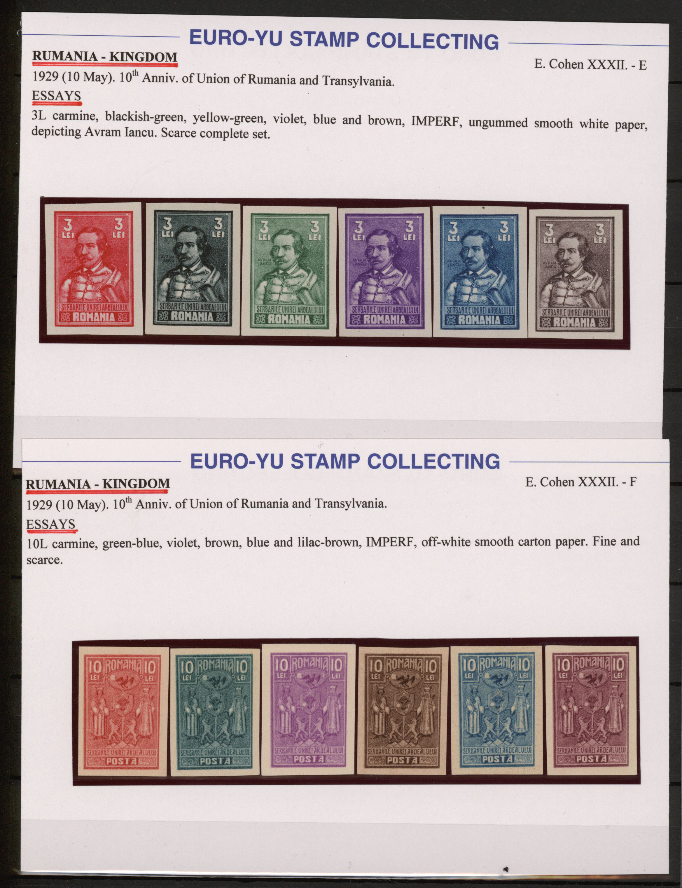 Stamp Auction - rumänien - Sale #46 Collections Worldwide, lot 25333