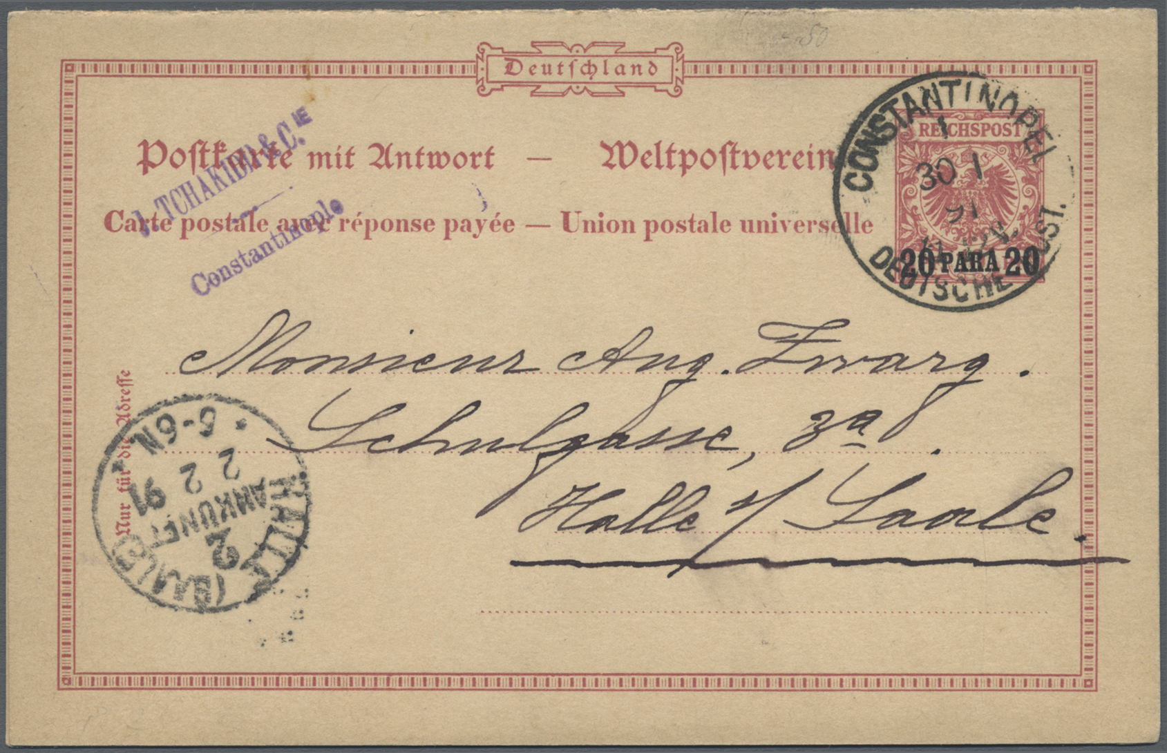 Lot 14412 - deutsche auslandspostämter - Auktionshaus Christoph Gärtner GmbH & Co. KG 58th AUCTION - Day 5 Lot 14412 - deutsche auslandspostämter - Auktionshaus Christoph Gärtner GmbH & Co. KG 58th AUCTION - Day 5