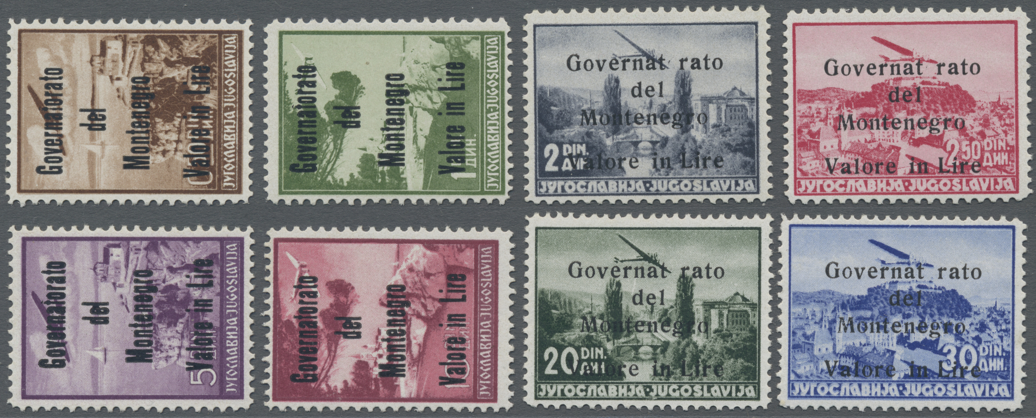Lot 03516 - Italienische Besetzung 1941/43 - Montenegro - Auktionshaus Christoph Gärtner GmbH & Co. KG 57th AUCTION - Day 2 Lot 03516 - Italienische Besetzung 1941/43 - Montenegro - Auktionshaus Christoph Gärtner GmbH & Co. KG 57th AUCTION - Day 2