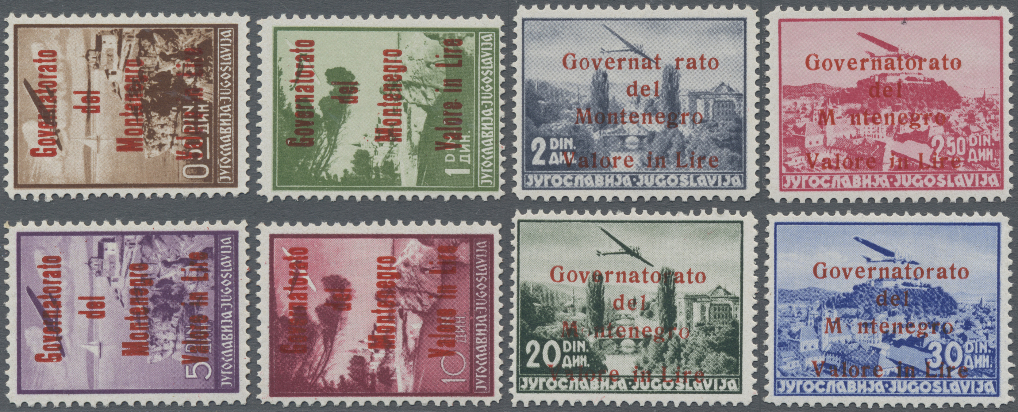 Lot 03517 - Italienische Besetzung 1941/43 - Montenegro - Auktionshaus Christoph Gärtner GmbH & Co. KG 57th AUCTION - Day 2 Lot 03517 - Italienische Besetzung 1941/43 - Montenegro - Auktionshaus Christoph Gärtner GmbH & Co. KG 57th AUCTION - Day 2