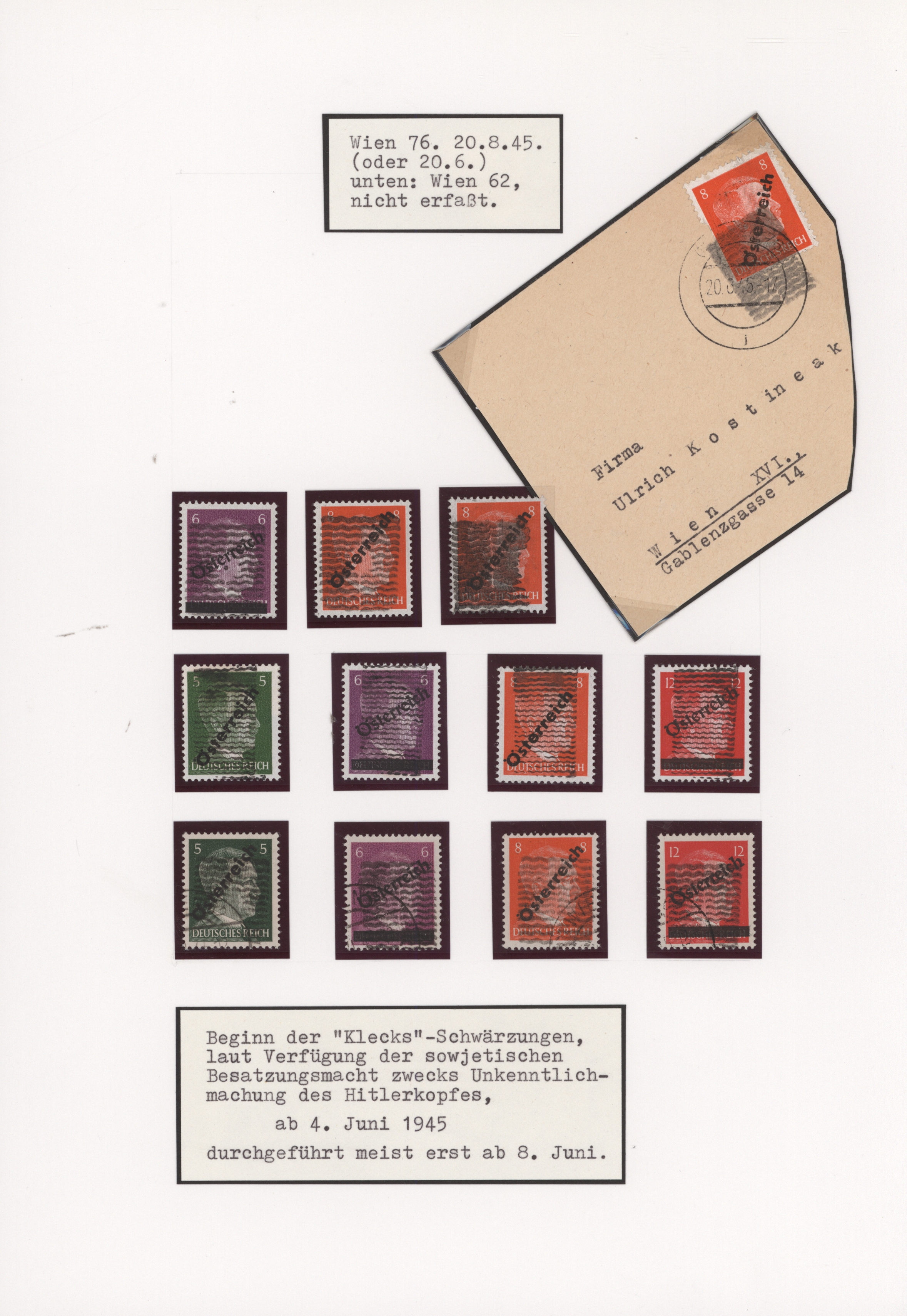 Lot 09016 - Österreich - Stempel  -  Auktionshaus Christoph Gärtner GmbH & Co. KG 57th AUCTION - Day 4