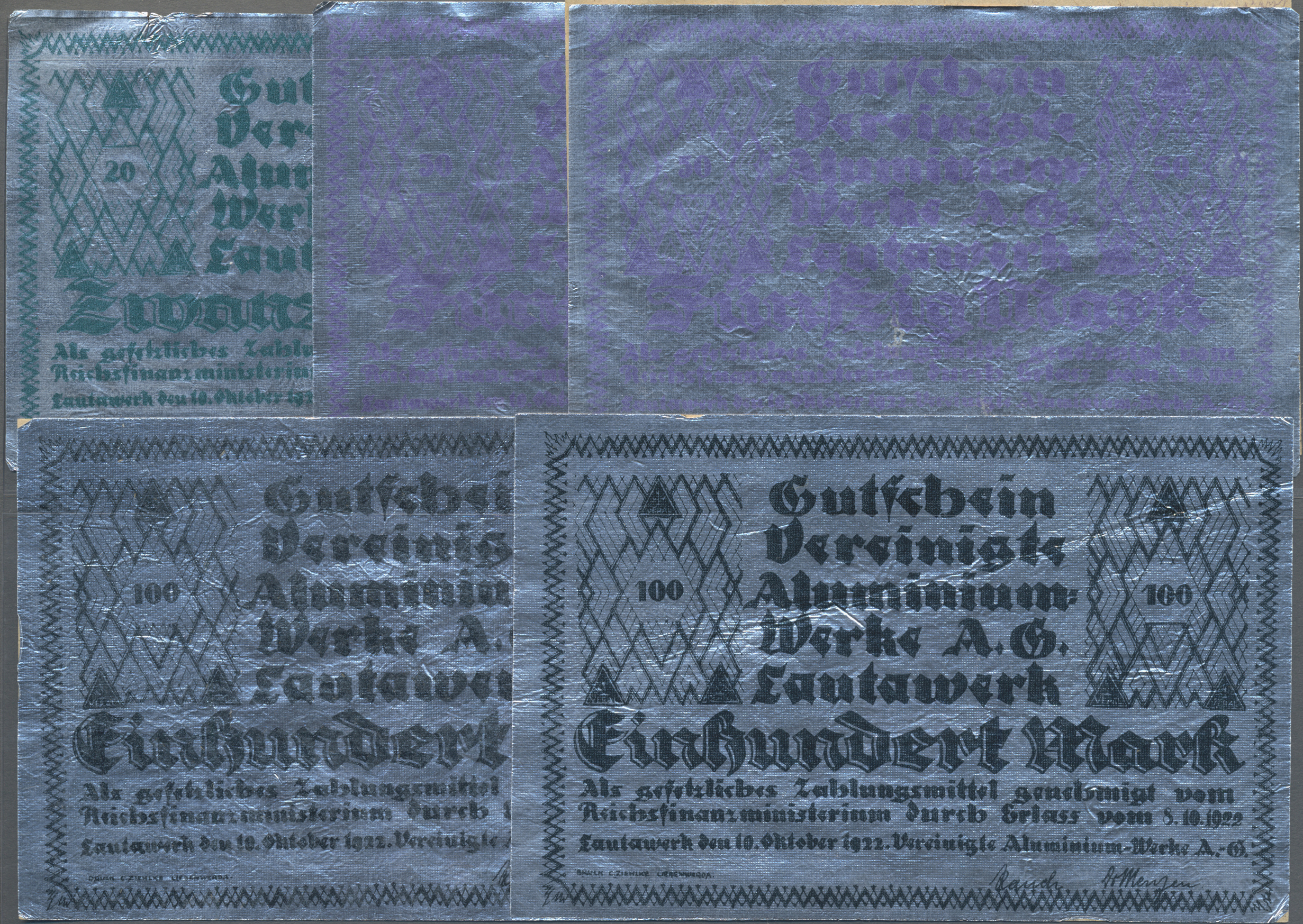 Lot 14614 - Deutschland - Notgeld besonderer Art | Banknoten - Auktionshaus Christoph Gärtner GmbH & Co. KG 53rd AUCTION - Day 6 Coins & Banknotes Lot 14614 - Deutschland - Notgeld besonderer Art | Banknoten - Auktionshaus Christoph Gärtner GmbH & Co. KG 53rd AUCTION - Day 6 Coins & Banknotes