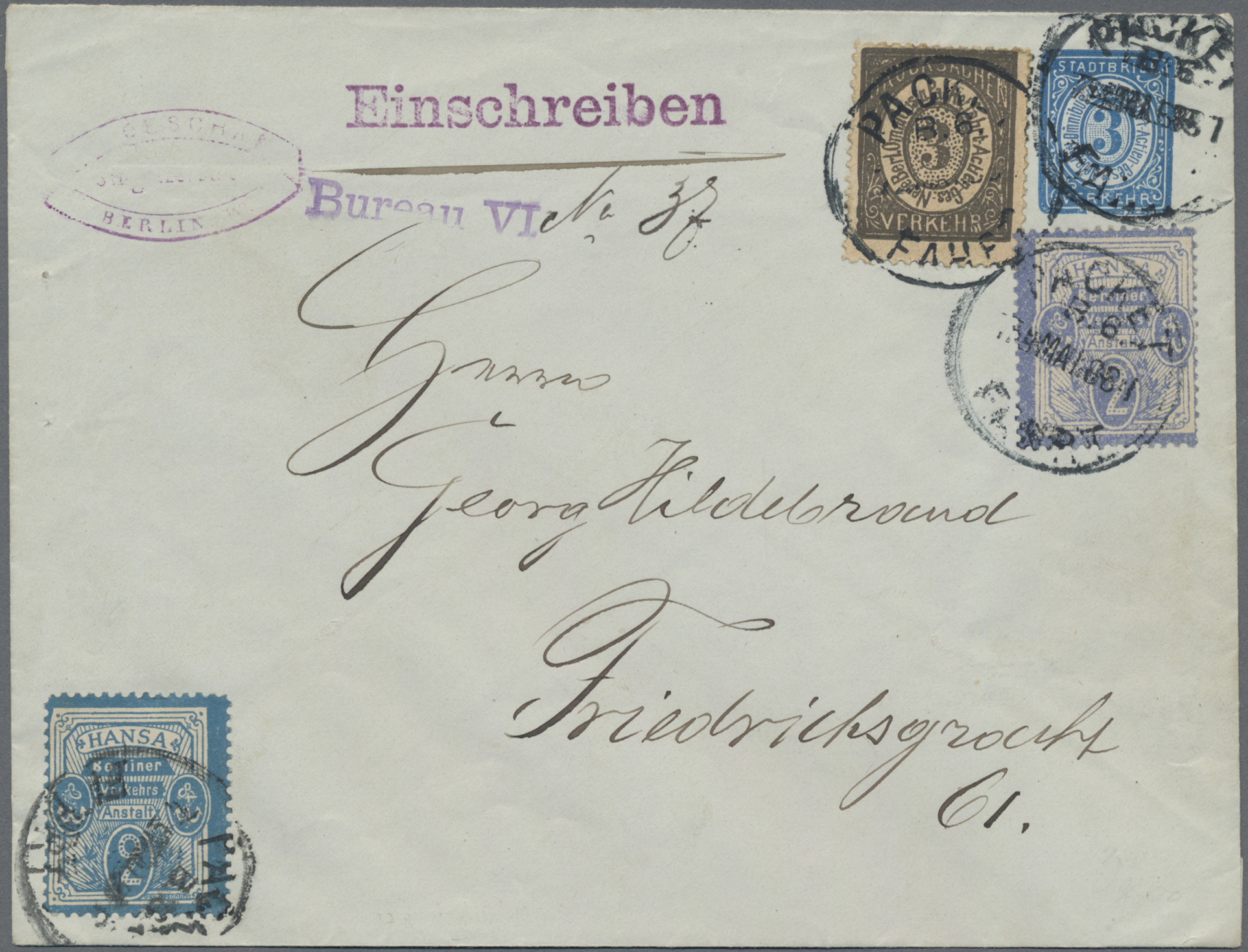 Lot 05328 - Deutsches Reich - Privatpost (Stadtpost) - Auktionshaus Christoph Gärtner GmbH & Co. KG 57th AUCTION - Day 3 Lot 05328 - Deutsches Reich - Privatpost (Stadtpost) - Auktionshaus Christoph Gärtner GmbH & Co. KG 57th AUCTION - Day 3