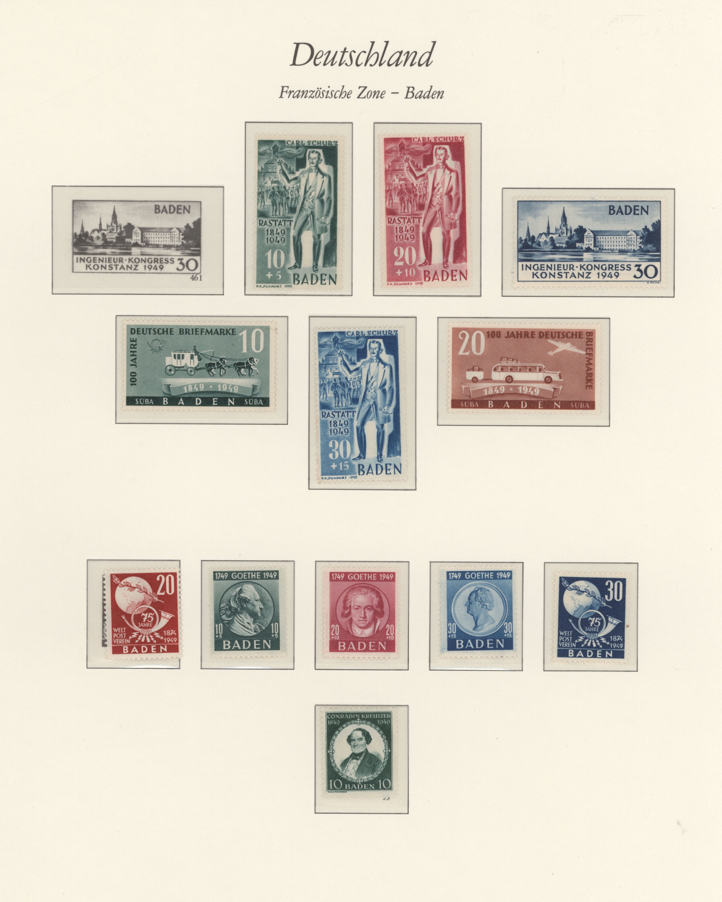 Lot 11698 - französische zone  -  Auktionshaus Christoph Gärtner GmbH & Co. KG 57th AUCTION - Day 5