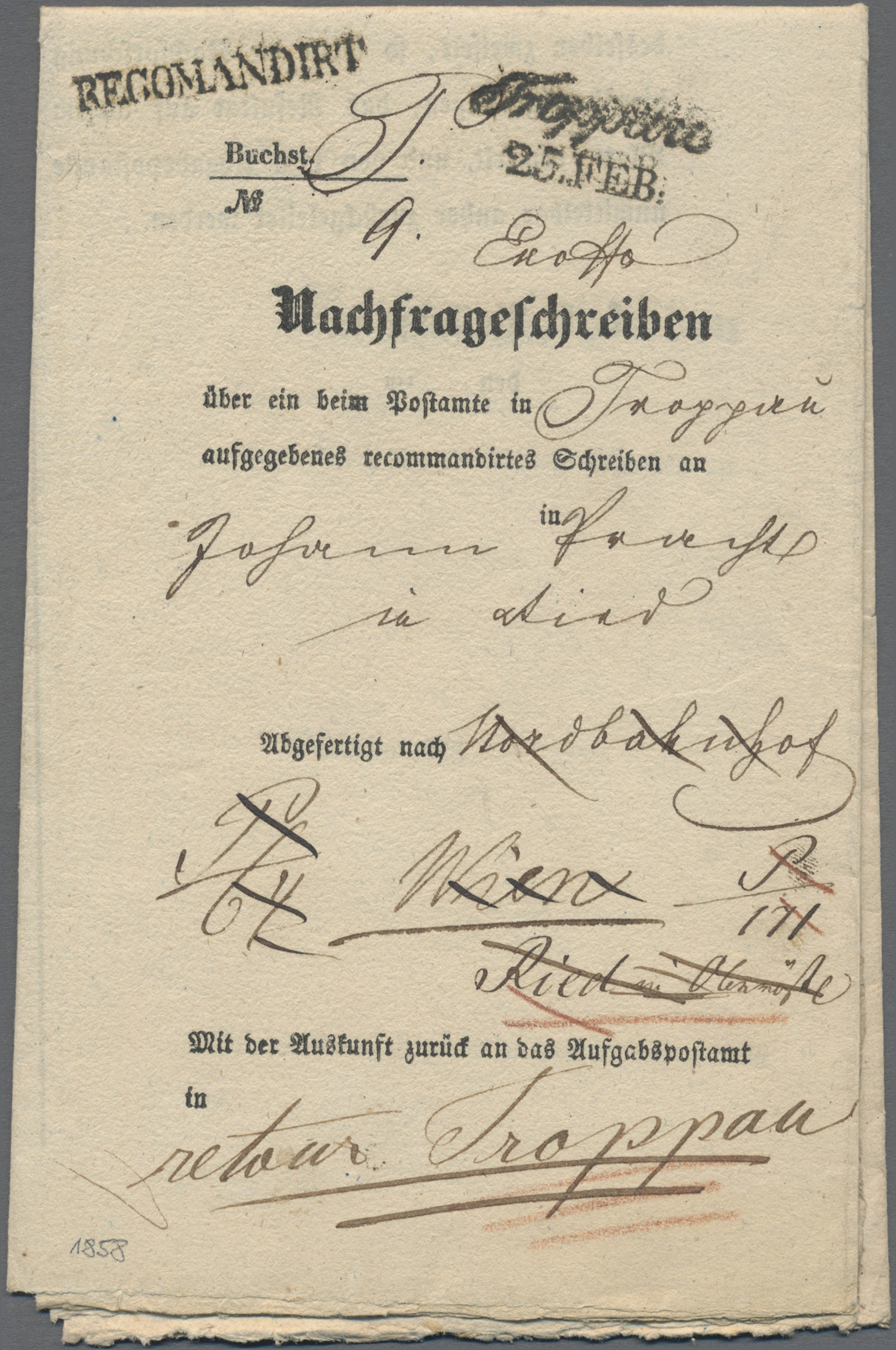 Lot 03787 - Österreich - Vorphila | Markenlose Briefe  -  Auktionshaus Christoph Gärtner GmbH & Co. KG 57th AUCTION - Day 2