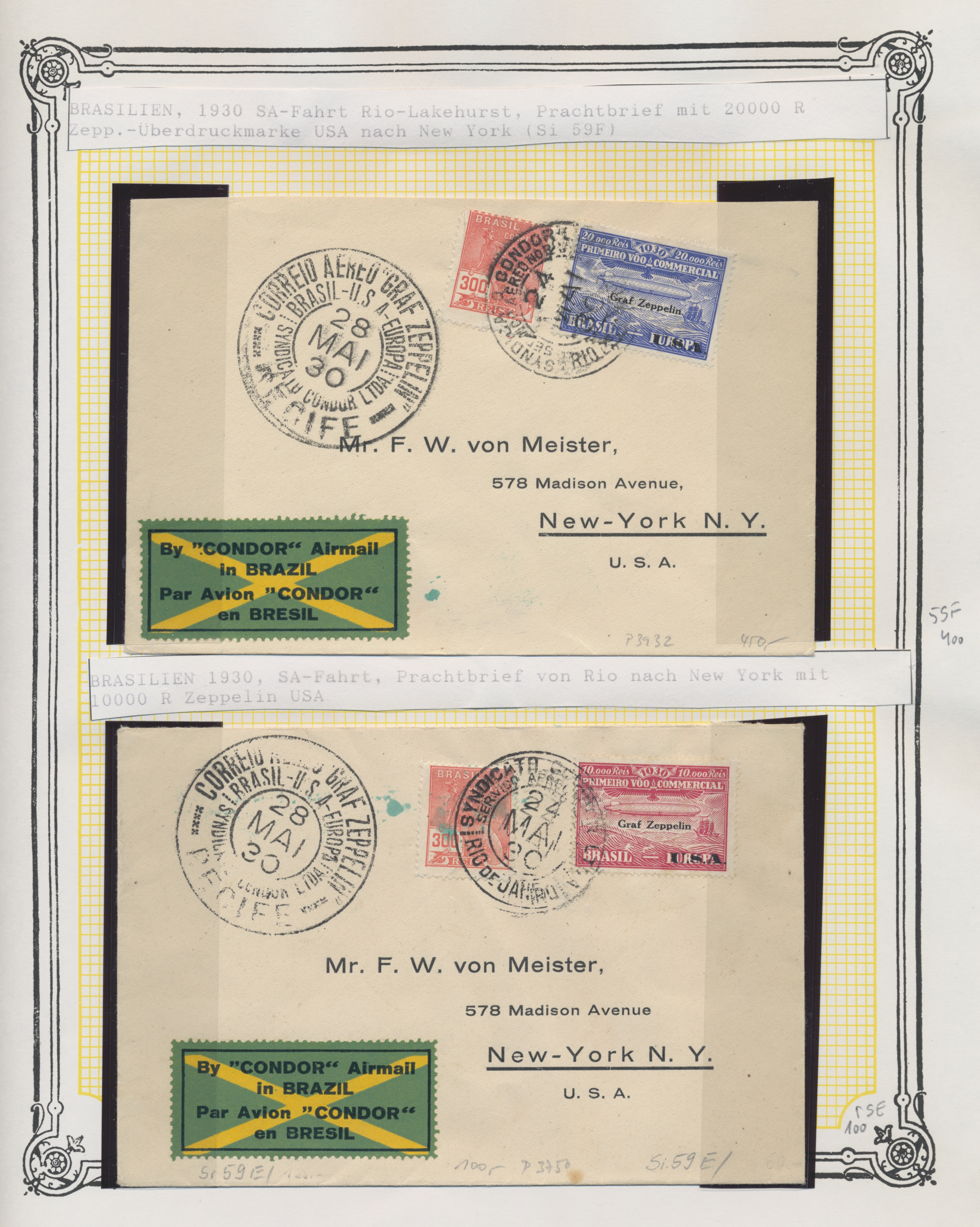 Lot 08048 - zeppelinpost übersee  -  Auktionshaus Christoph Gärtner GmbH & Co. KG 56th AUCTION - Day 4