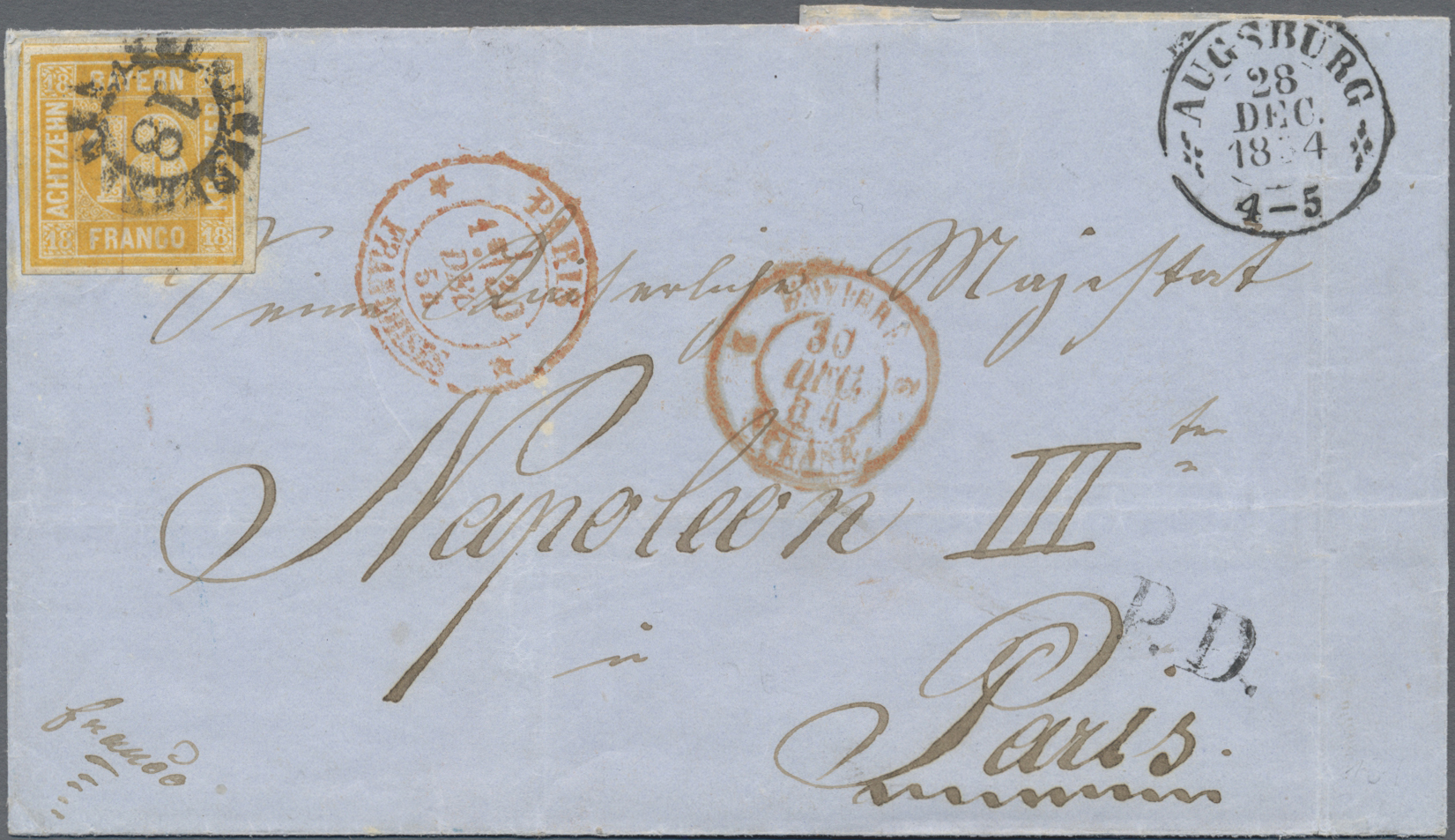 Lot 09941 - Bayern - Marken und Briefe - Auktionshaus Christoph Gärtner GmbH & Co. KG 58th AUCTION - Day 3 Lot 09941 - Bayern - Marken und Briefe - Auktionshaus Christoph Gärtner GmbH & Co. KG 58th AUCTION - Day 3