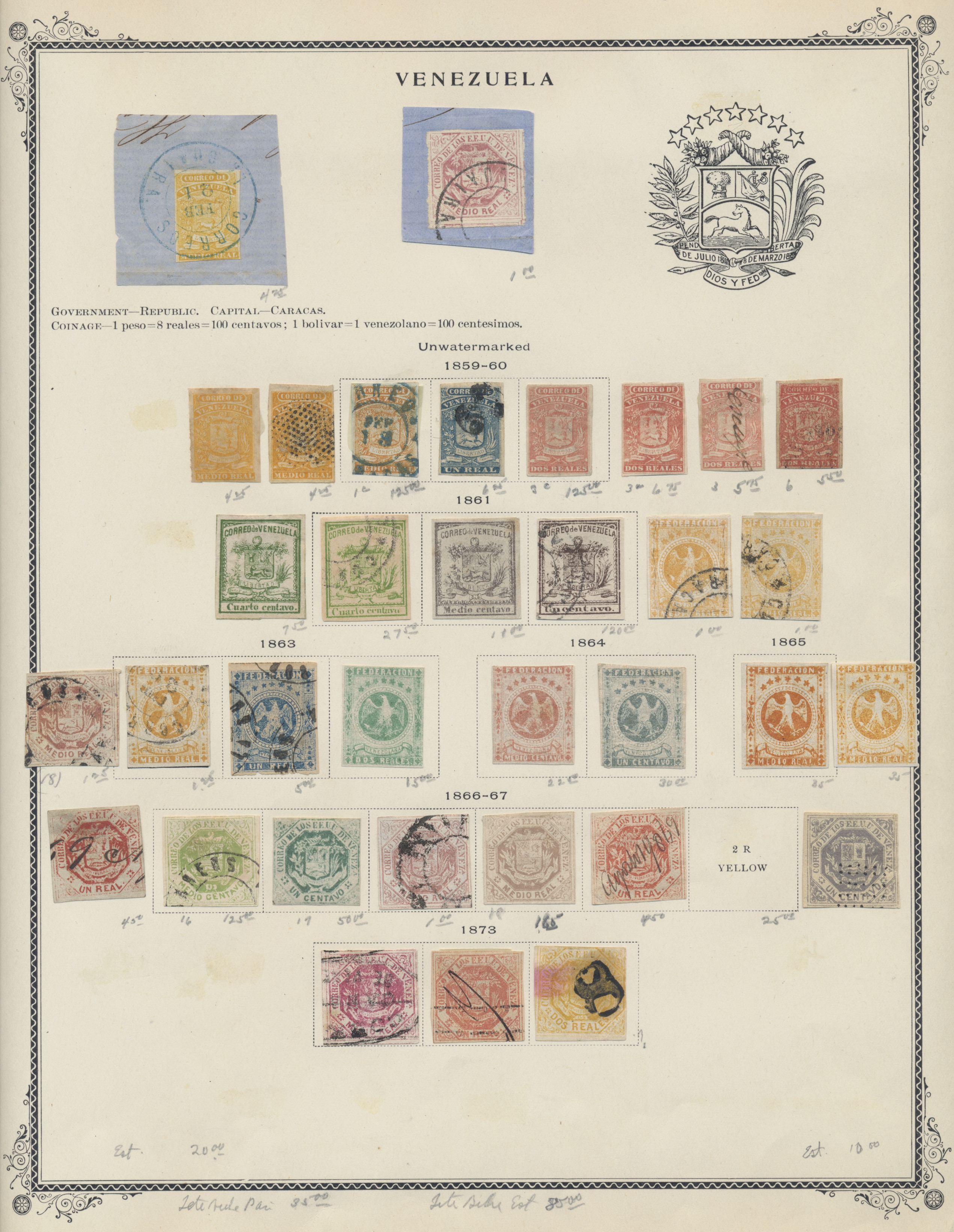 Lot 07716 - Venezuela - Auktionshaus Christoph Gärtner GmbH & Co. KG 56th AUCTION - Day 4 Lot 07716 - Venezuela - Auktionshaus Christoph Gärtner GmbH & Co. KG 56th AUCTION - Day 4