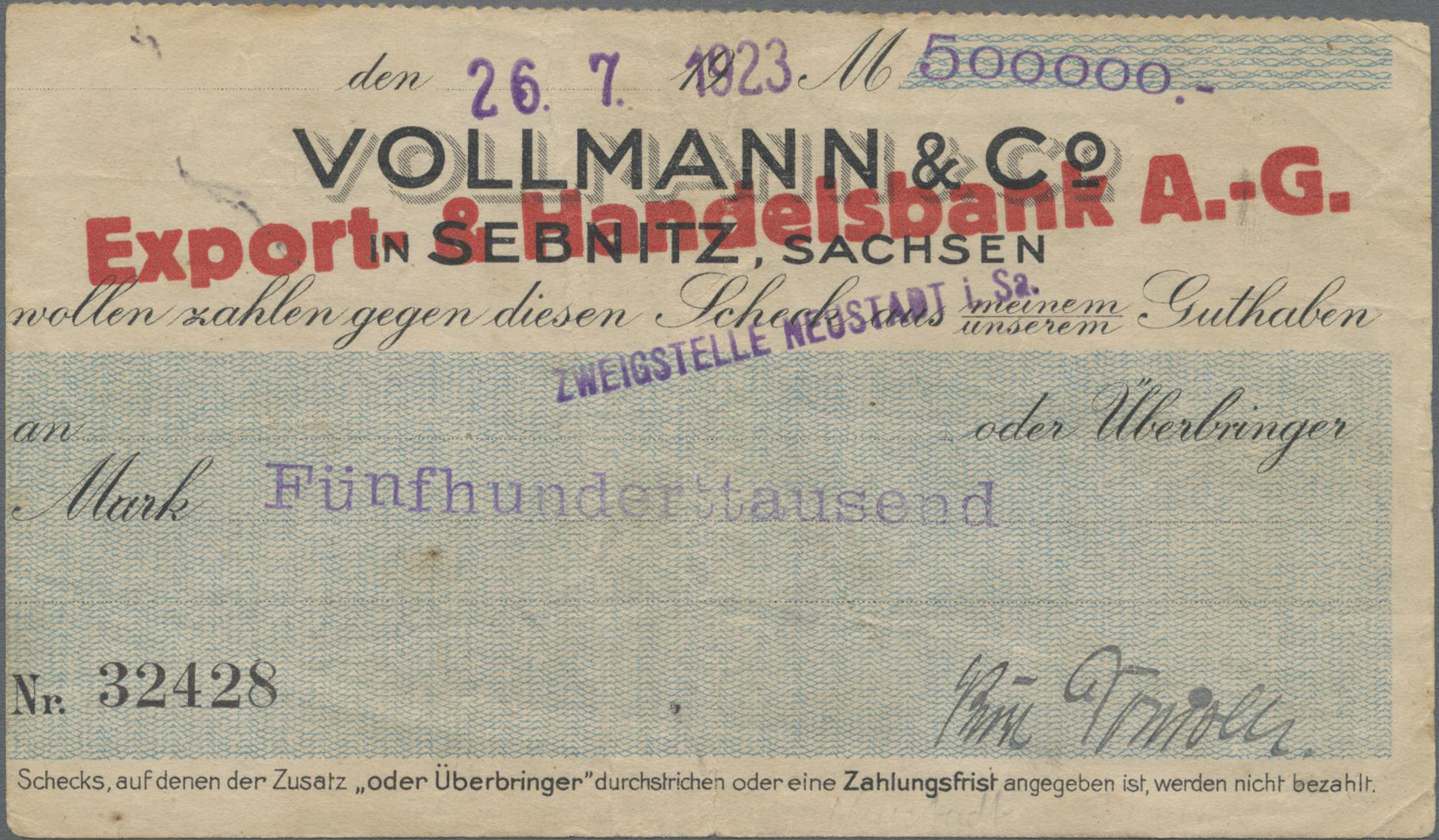 Lot 14763 - Deutschland - Notgeld - Sachsen | Banknoten - Auktionshaus Christoph Gärtner GmbH & Co. KG 53rd AUCTION - Day 6 Coins/Banknotes Lot 14763 - Deutschland - Notgeld - Sachsen | Banknoten - Auktionshaus Christoph Gärtner GmbH & Co. KG 53rd AUCTION - Day 6 Coins/Banknotes