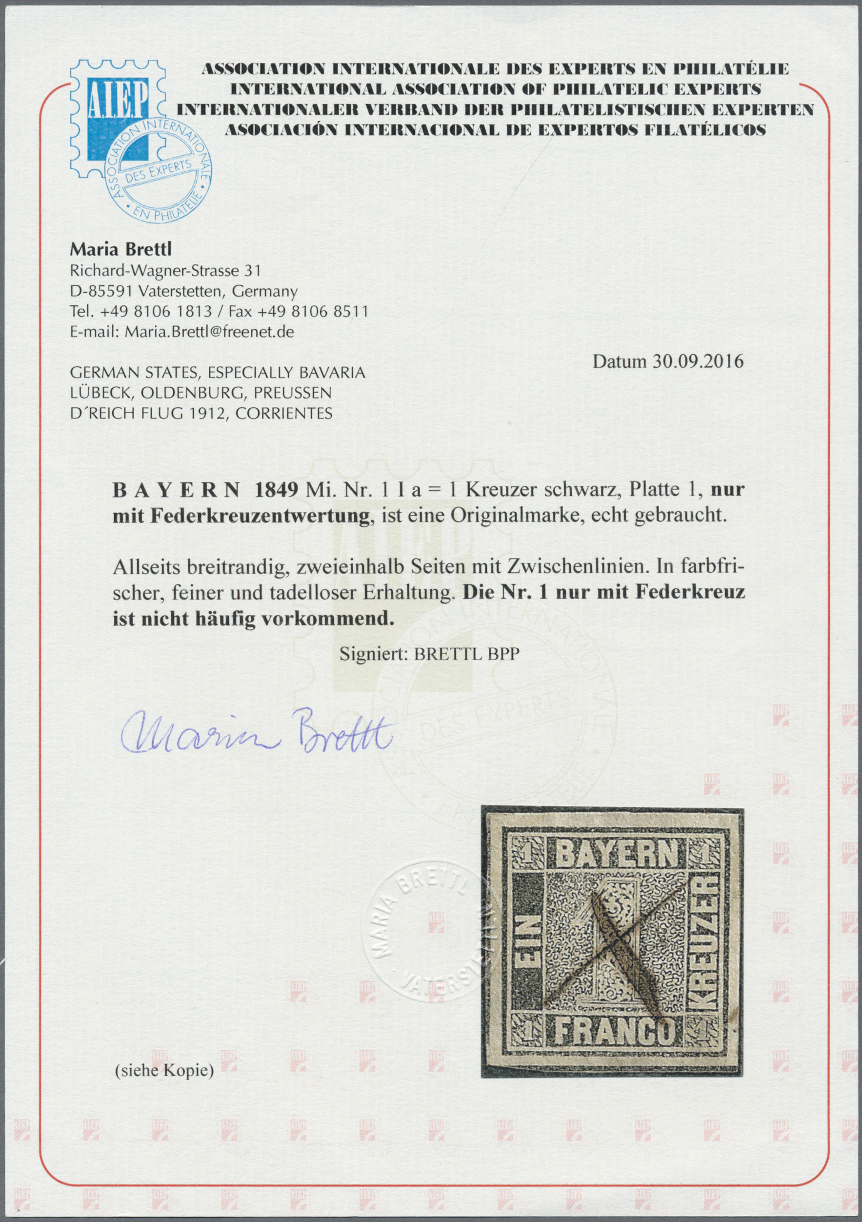 Lot 02724 - Bayern - Marken und Briefe  -  Auktionshaus Christoph Gärtner GmbH & Co. KG 53rd AUCTION - Day 3 Germany