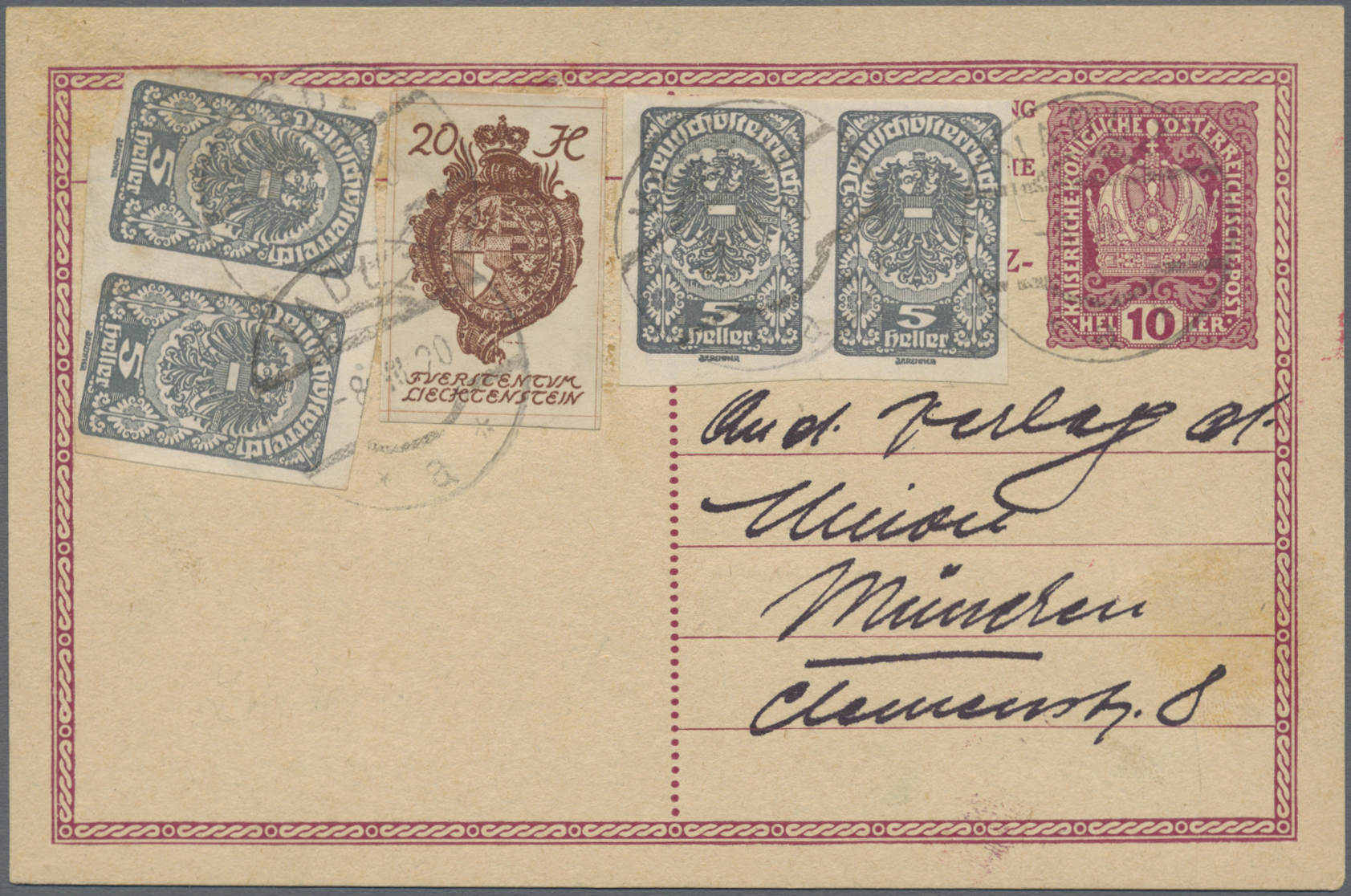 Lot 04024 - Österreich - Verwendung in Liechtenstein - Auktionshaus Christoph Gärtner GmbH & Co. KG 57th AUCTION - Day 2 Lot 04024 - Österreich - Verwendung in Liechtenstein - Auktionshaus Christoph Gärtner GmbH & Co. KG 57th AUCTION - Day 2