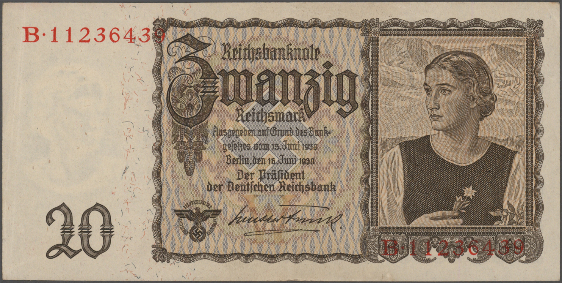 Lot 00616 - Deutschland - Deutsches Reich bis 1945 | Banknoten - Auktionshaus Christoph Gärtner GmbH & Co. KG 55th AUCTION - Day 1 Lot 00616 - Deutschland - Deutsches Reich bis 1945 | Banknoten - Auktionshaus Christoph Gärtner GmbH & Co. KG 55th AUCTION - Day 1