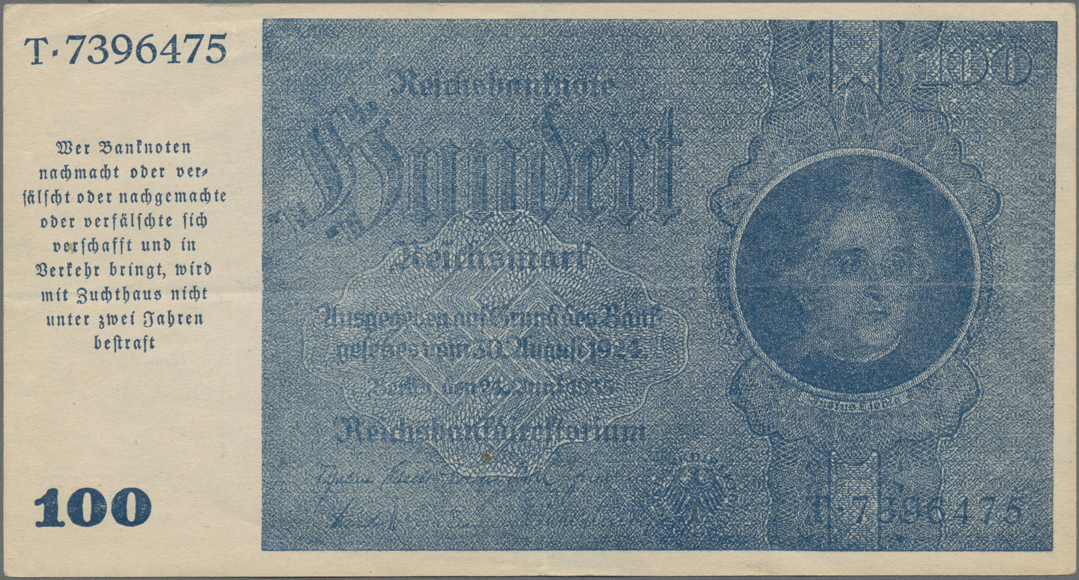 Lot 00617 - Deutschland - Deutsches Reich bis 1945 | Banknoten - Auktionshaus Christoph Gärtner GmbH & Co. KG 55th AUCTION - Day 1 Lot 00617 - Deutschland - Deutsches Reich bis 1945 | Banknoten - Auktionshaus Christoph Gärtner GmbH & Co. KG 55th AUCTION - Day 1