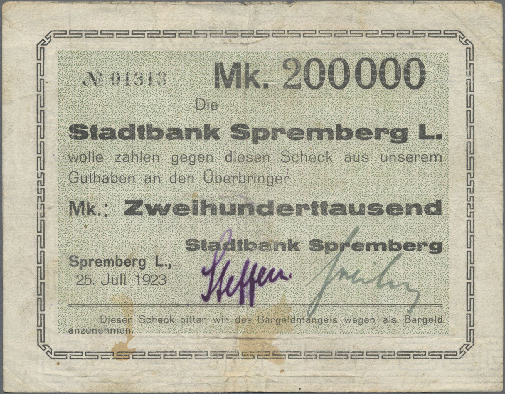 Lot 14844 - Deutschland - Notgeld - Berlin und Brandenburg | Banknoten - Auktionshaus Christoph Gärtner GmbH & Co. KG 53rd AUCTION - Day 6 Coins & Banknotes Lot 14844 - Deutschland - Notgeld - Berlin und Brandenburg | Banknoten - Auktionshaus Christoph Gärtner GmbH & Co. KG 53rd AUCTION - Day 6 Coins & Banknotes
