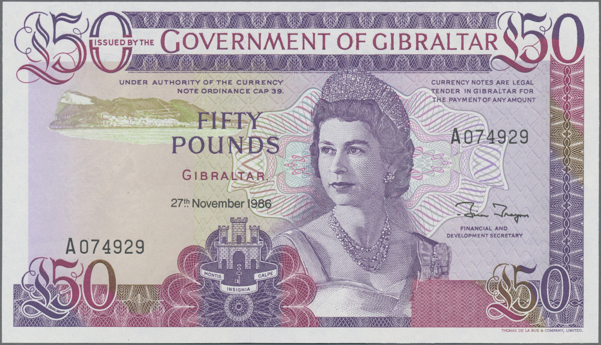 Lot 00216 - Gibraltar | Banknoten  -  Auktionshaus Christoph Gärtner GmbH & Co. KG 55th AUCTION - Day 1
