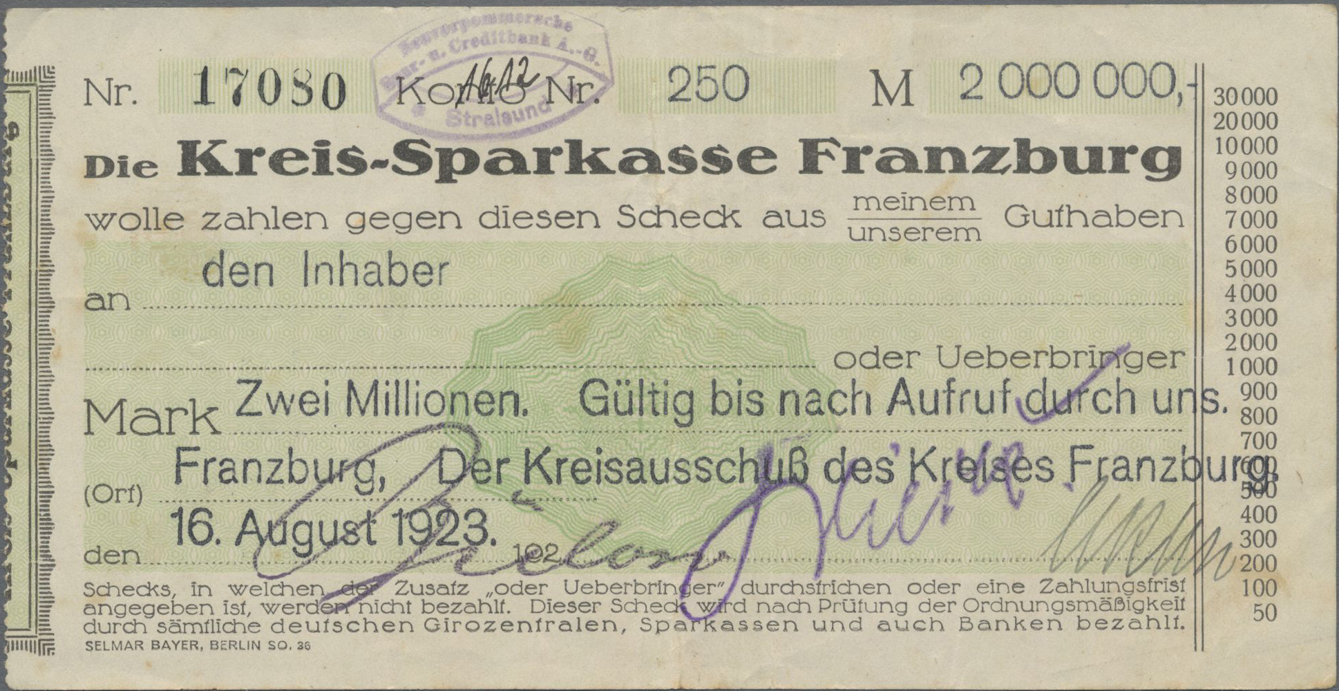 Lot 14686 - Deutschland - Notgeld - Mecklenburg-Vorpommern | Banknoten - Auktionshaus Christoph Gärtner GmbH & Co. KG 53rd AUCTION - Day 6 Coins & Banknotes Lot 14686 - Deutschland - Notgeld - Mecklenburg-Vorpommern | Banknoten - Auktionshaus Christoph Gärtner GmbH & Co. KG 53rd AUCTION - Day 6 Coins & Banknotes