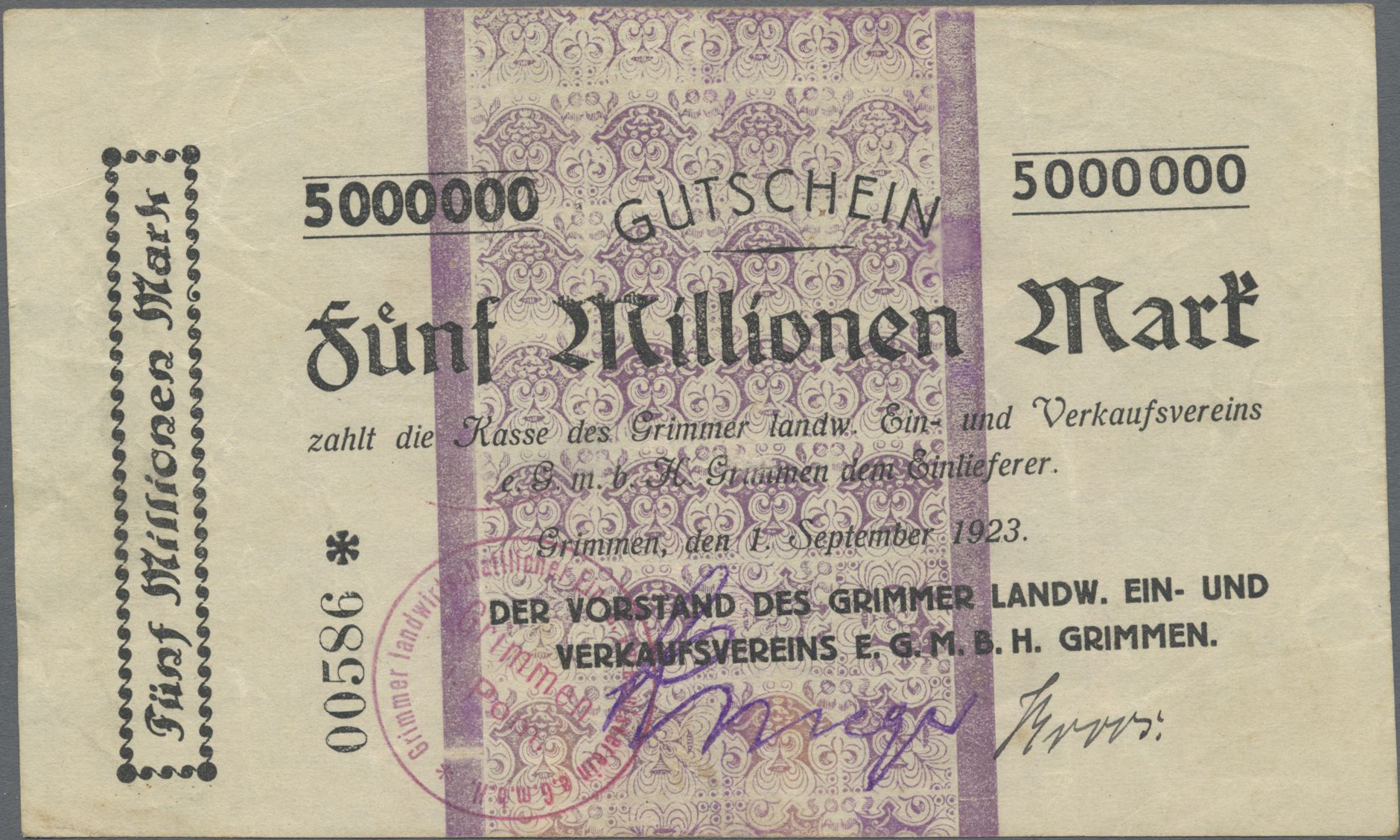 Lot 14688 - Deutschland - Notgeld - Mecklenburg-Vorpommern | Banknoten - Auktionshaus Christoph Gärtner GmbH & Co. KG 53rd AUCTION - Day 6 Coins & Banknotes Lot 14688 - Deutschland - Notgeld - Mecklenburg-Vorpommern | Banknoten - Auktionshaus Christoph Gärtner GmbH & Co. KG 53rd AUCTION - Day 6 Coins & Banknotes