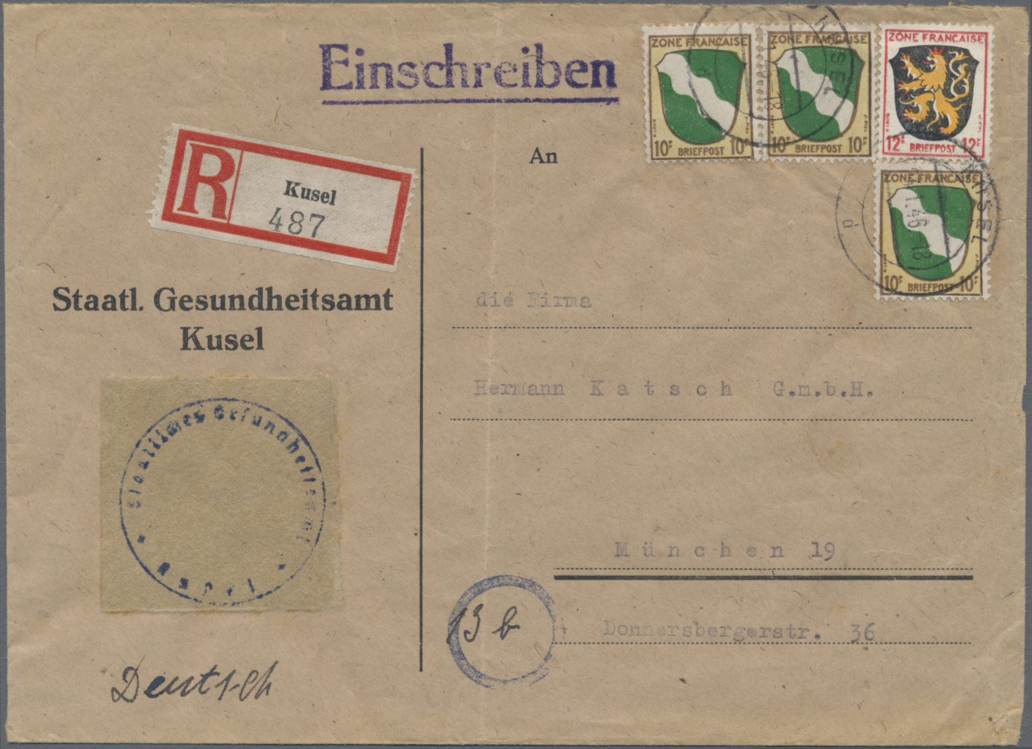 Lot 06559 - Französische Zone - Allgemeine Ausgabe  -  Auktionshaus Christoph Gärtner GmbH & Co. KG 57th AUCTION - Day 3