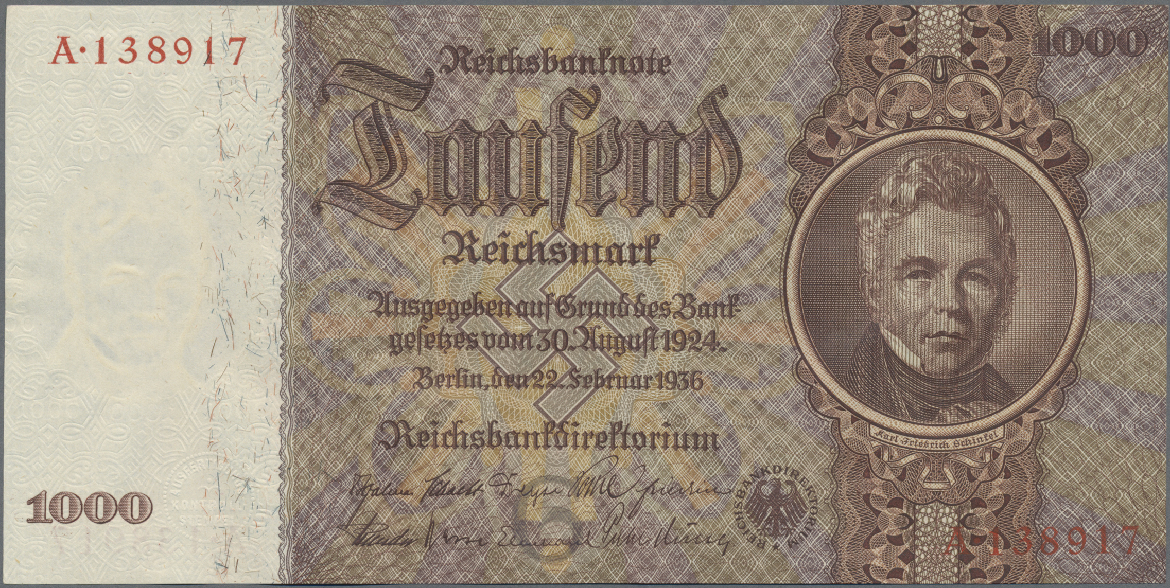 Lot 00615 - Deutschland - Deutsches Reich bis 1945 | Banknoten - Auktionshaus Christoph Gärtner GmbH & Co. KG 55th AUCTION - Day 1 Lot 00615 - Deutschland - Deutsches Reich bis 1945 | Banknoten - Auktionshaus Christoph Gärtner GmbH & Co. KG 55th AUCTION - Day 1