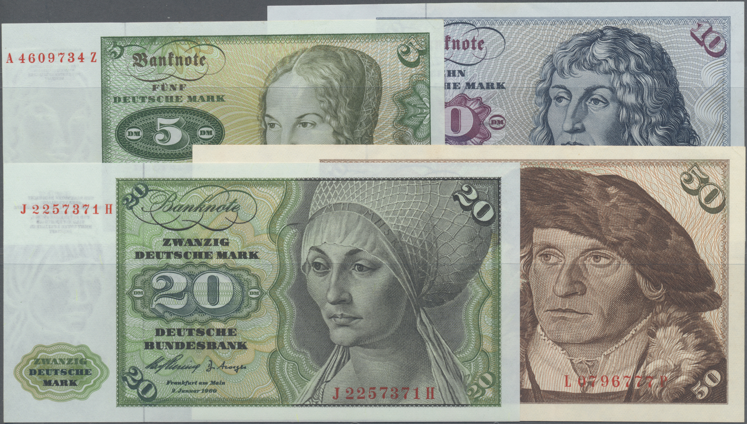 Lot 00654 - Deutschland - Bank Deutscher Länder + Bundesrepublik Deutschland | Banknoten  -  Auktionshaus Christoph Gärtner GmbH & Co. KG 55th AUCTION - Day 1