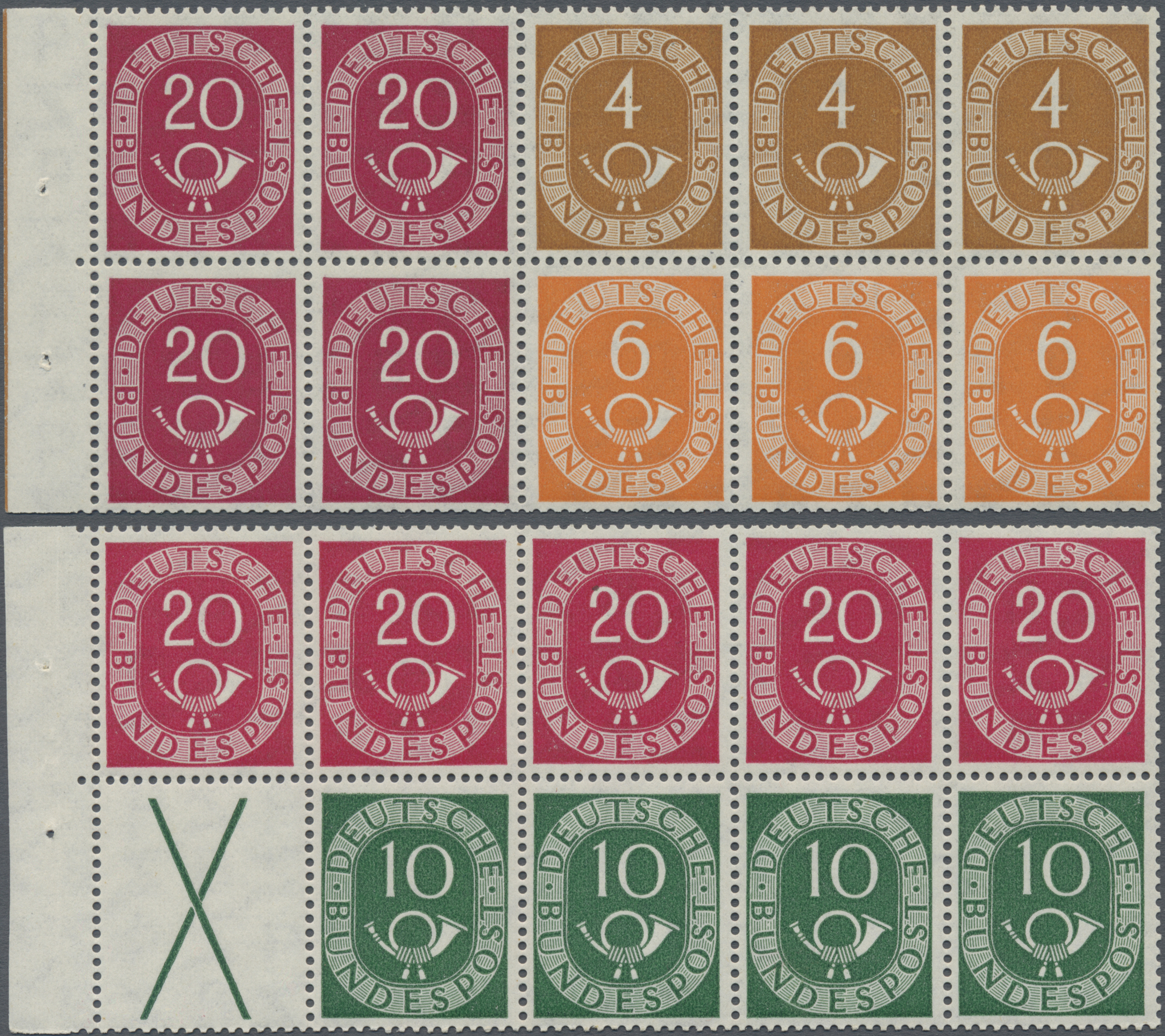 Lot 06501 - Bundesrepublik - Zusammendrucke - Auktionshaus Christoph Gärtner GmbH & Co. KG 56th AUCTION - Day 3 Lot 06501 - Bundesrepublik - Zusammendrucke - Auktionshaus Christoph Gärtner GmbH & Co. KG 56th AUCTION - Day 3