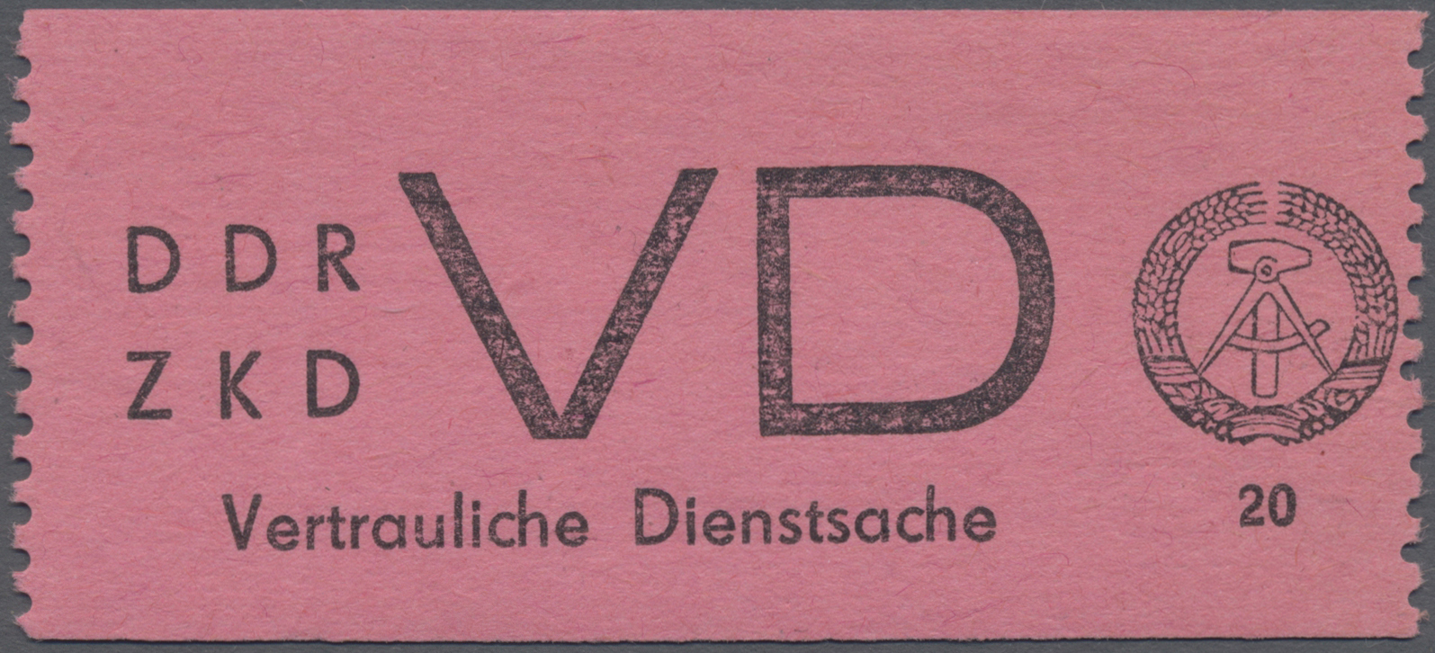 Lot 06495 - DDR - Dienstmarken D (Vertrauliche Dienstsachen)  -  Auktionshaus Christoph Gärtner GmbH & Co. KG 57th AUCTION - Day 3