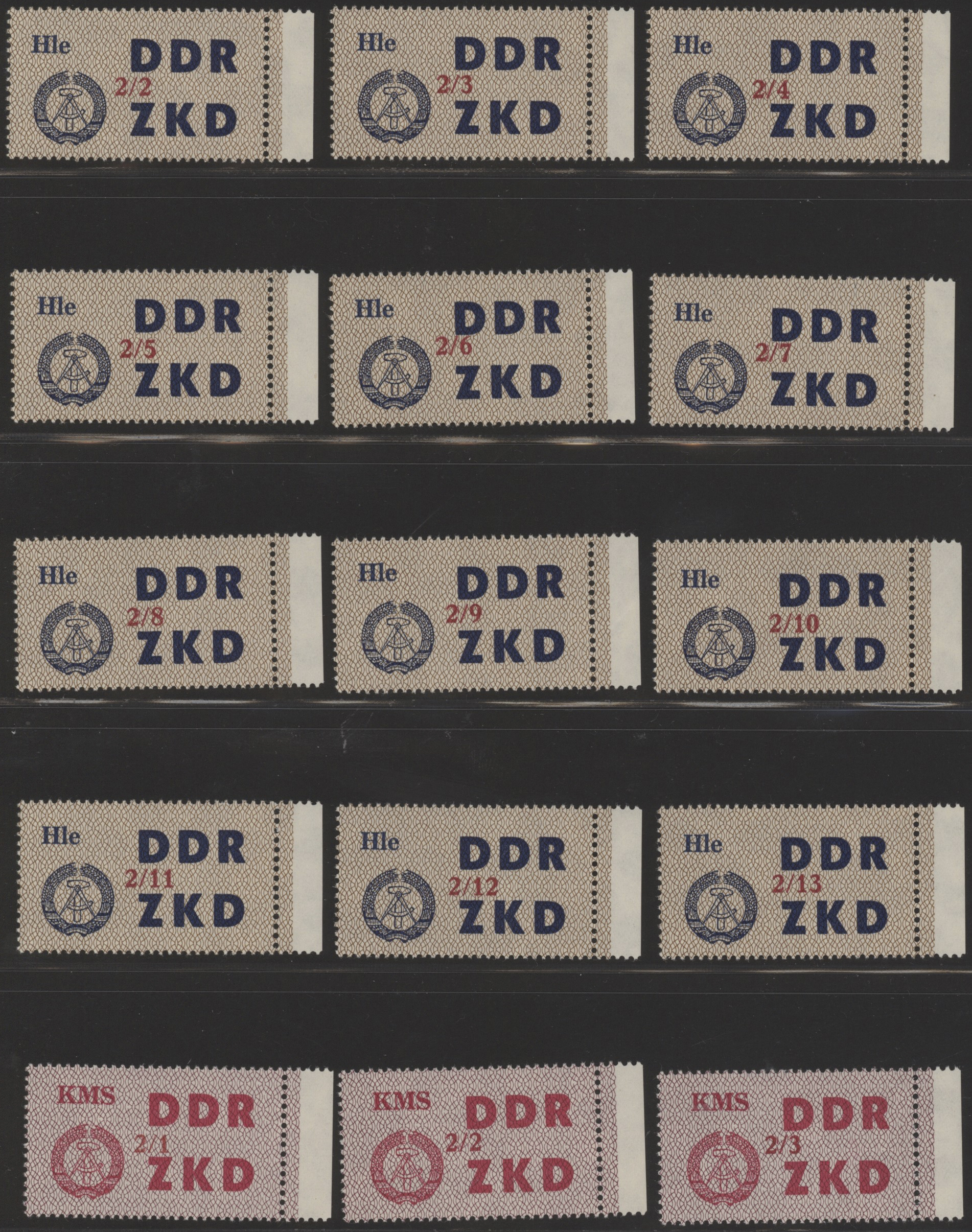 Lot 06490 - DDR - Dienstmarken C (Laufkontrollzettel ZKD)  -  Auktionshaus Christoph Gärtner GmbH & Co. KG 57th AUCTION - Day 3