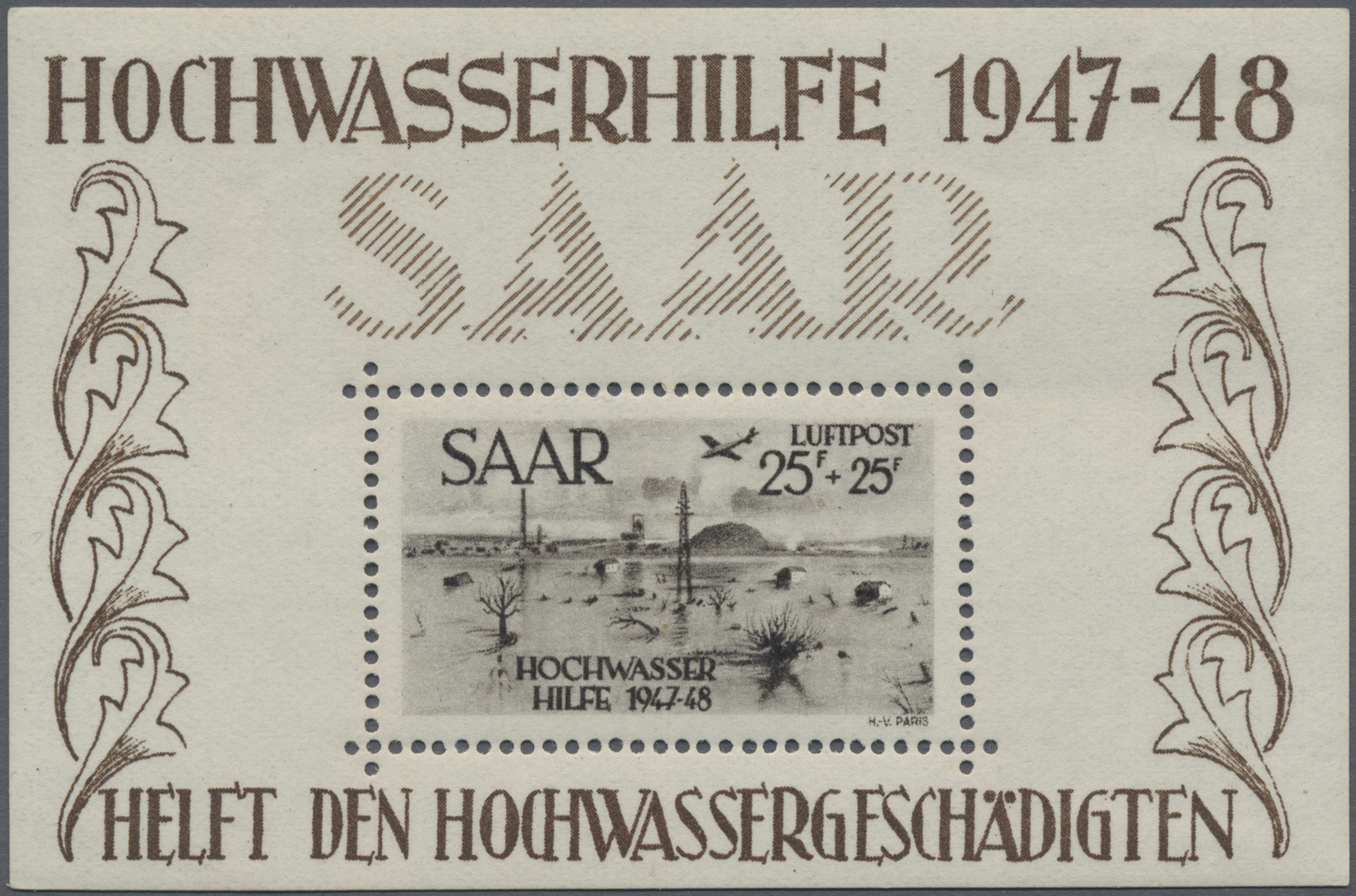 Lot 06644 - Saarland (1947/56) - Auktionshaus Christoph Gärtner GmbH & Co. KG 57th AUCTION - Day 3 Lot 06644 - Saarland (1947/56) - Auktionshaus Christoph Gärtner GmbH & Co. KG 57th AUCTION - Day 3