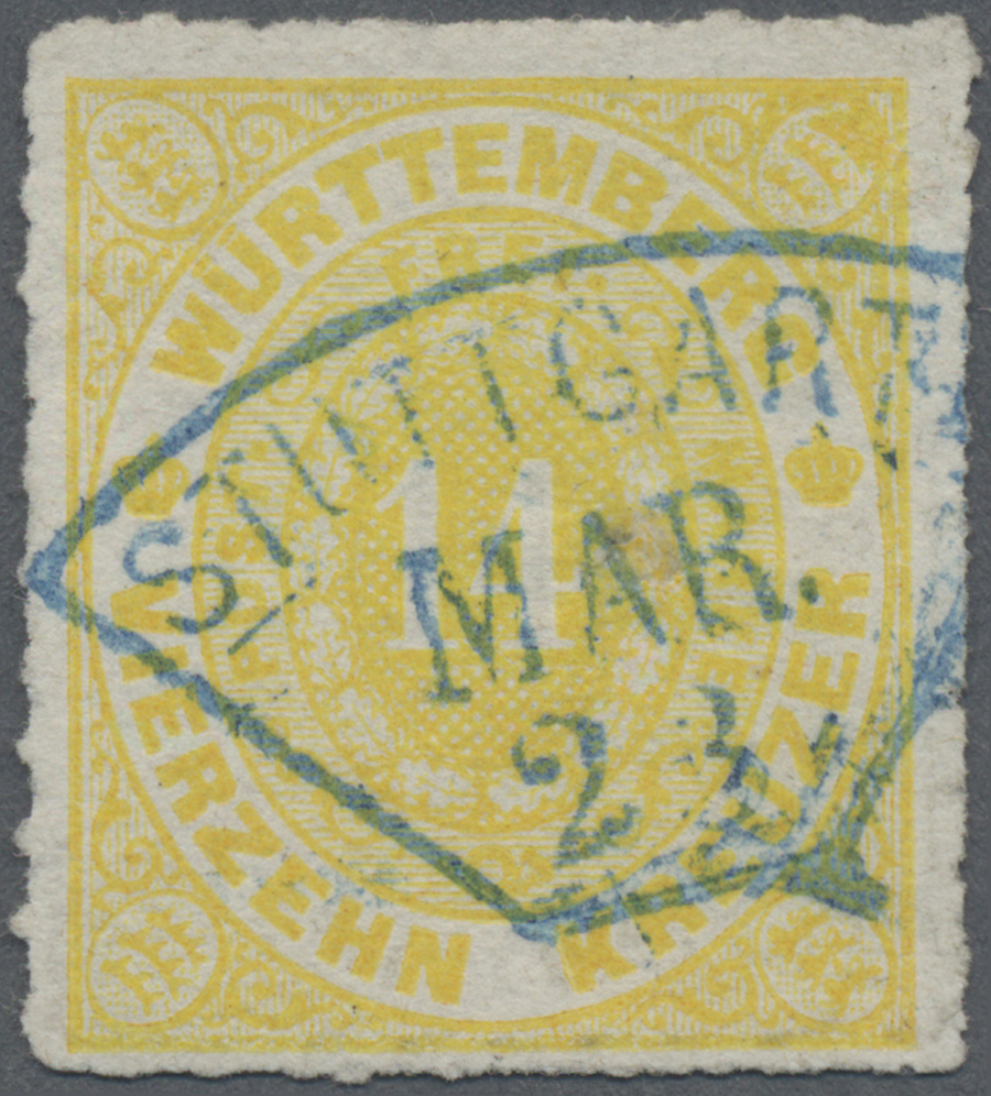 Lot 04886 - Württemberg - Marken und Briefe - Auktionshaus Christoph Gärtner GmbH & Co. KG 57th AUCTION - Day 3 Lot 04886 - Württemberg - Marken und Briefe - Auktionshaus Christoph Gärtner GmbH & Co. KG 57th AUCTION - Day 3