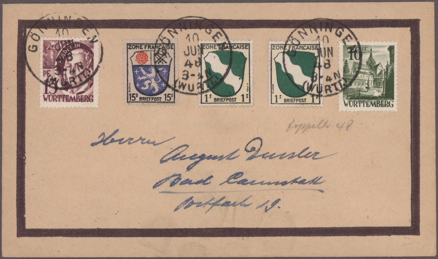 Lot 11981 - französische zone - württemberg  -  Auktionshaus Christoph Gärtner GmbH & Co. KG 56th AUCTION - Day 5