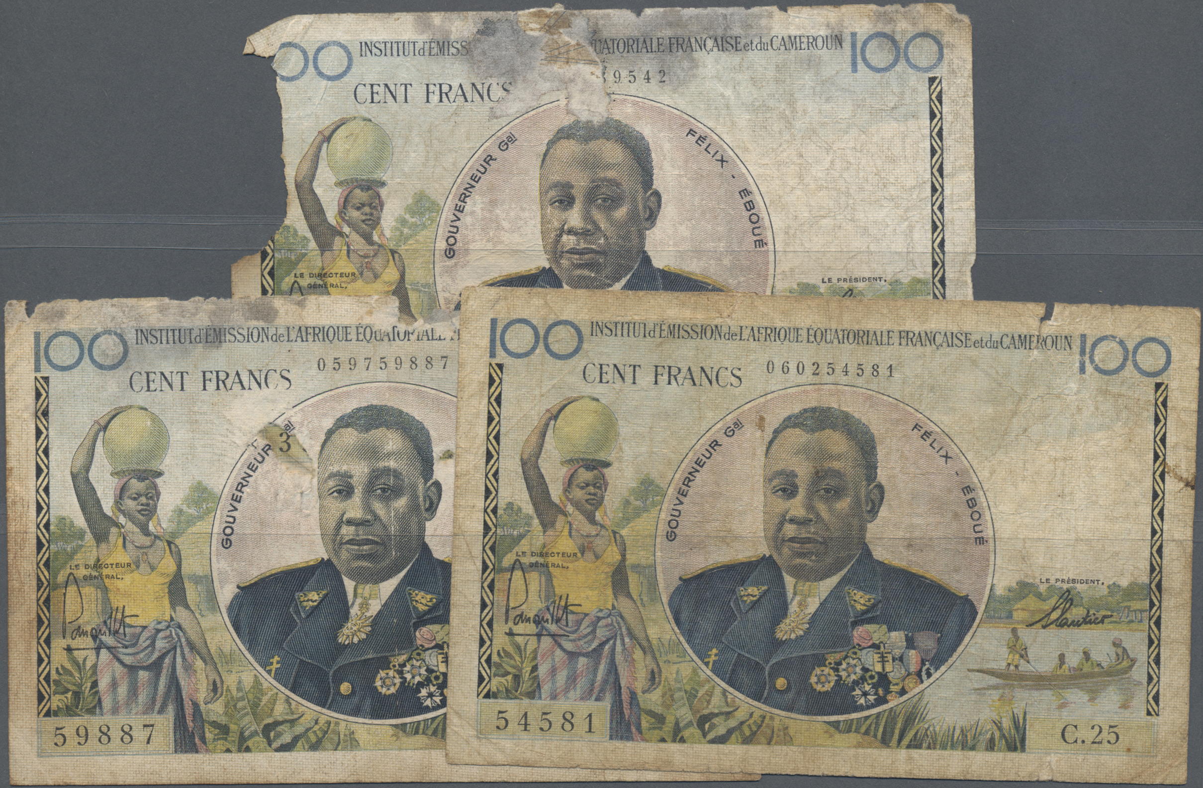 Lot 01614 - French Equatorial Africa / Französisch-Äquatorialafrika | Banknoten  -  Auktionshaus Christoph Gärtner GmbH & Co. KG Sale #45 Banknotes Worldwide
