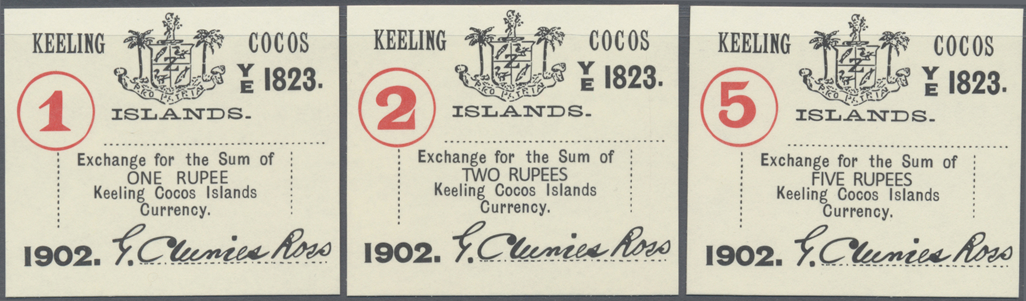 Lot 14191 - Keeling / Cocos Islands | Banknoten - Auktionshaus Christoph Gärtner GmbH & Co. KG 53rd AUCTION - Day 6 Coins & Banknotes Lot 14191 - Keeling / Cocos Islands | Banknoten - Auktionshaus Christoph Gärtner GmbH & Co. KG 53rd AUCTION - Day 6 Coins & Banknotes