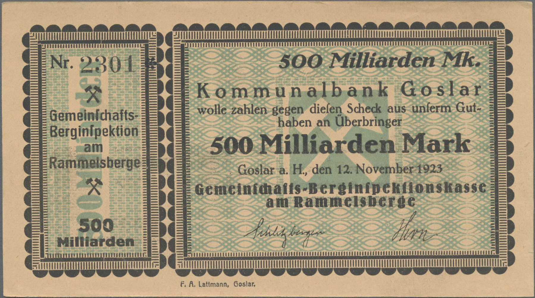 Lot 14693 - Deutschland - Notgeld - Niedersachsen | Banknoten - Auktionshaus Christoph Gärtner GmbH & Co. KG 53rd AUCTION - Day 6 Coins & Banknotes Lot 14693 - Deutschland - Notgeld - Niedersachsen | Banknoten - Auktionshaus Christoph Gärtner GmbH & Co. KG 53rd AUCTION - Day 6 Coins & Banknotes