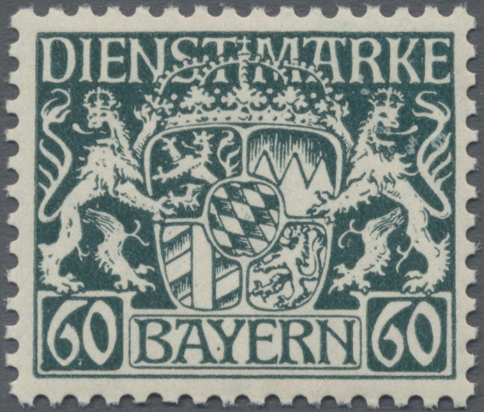 Lot 02824 - bayern - dienstmarken - Auktionshaus Christoph Gärtner GmbH & Co. KG 53rd AUCTION - Day 3 Germany Lot 02824 - bayern - dienstmarken - Auktionshaus Christoph Gärtner GmbH & Co. KG 53rd AUCTION - Day 3 Germany