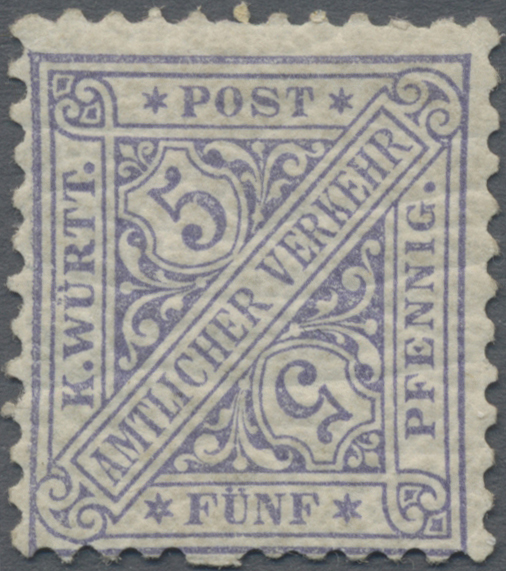 Lot 03091 - Württemberg - Marken und Briefe  -  Auktionshaus Christoph Gärtner GmbH & Co. KG 53rd AUCTION - Day 3 Germany