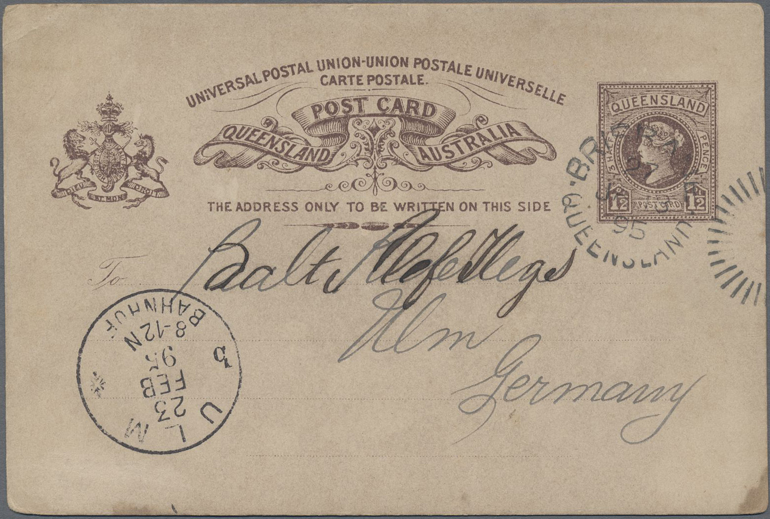Lot 07053 - Neusüdwales - Ganzsachen - Auktionshaus Christoph Gärtner GmbH & Co. KG 57th AUCTION - Day 4 Lot 07053 - Neusüdwales - Ganzsachen - Auktionshaus Christoph Gärtner GmbH & Co. KG 57th AUCTION - Day 4