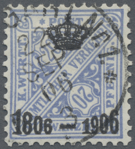 Lot 04917 - Württemberg - Marken und Briefe - Auktionshaus Christoph Gärtner GmbH & Co. KG 57th AUCTION - Day 3 Lot 04917 - Württemberg - Marken und Briefe - Auktionshaus Christoph Gärtner GmbH & Co. KG 57th AUCTION - Day 3